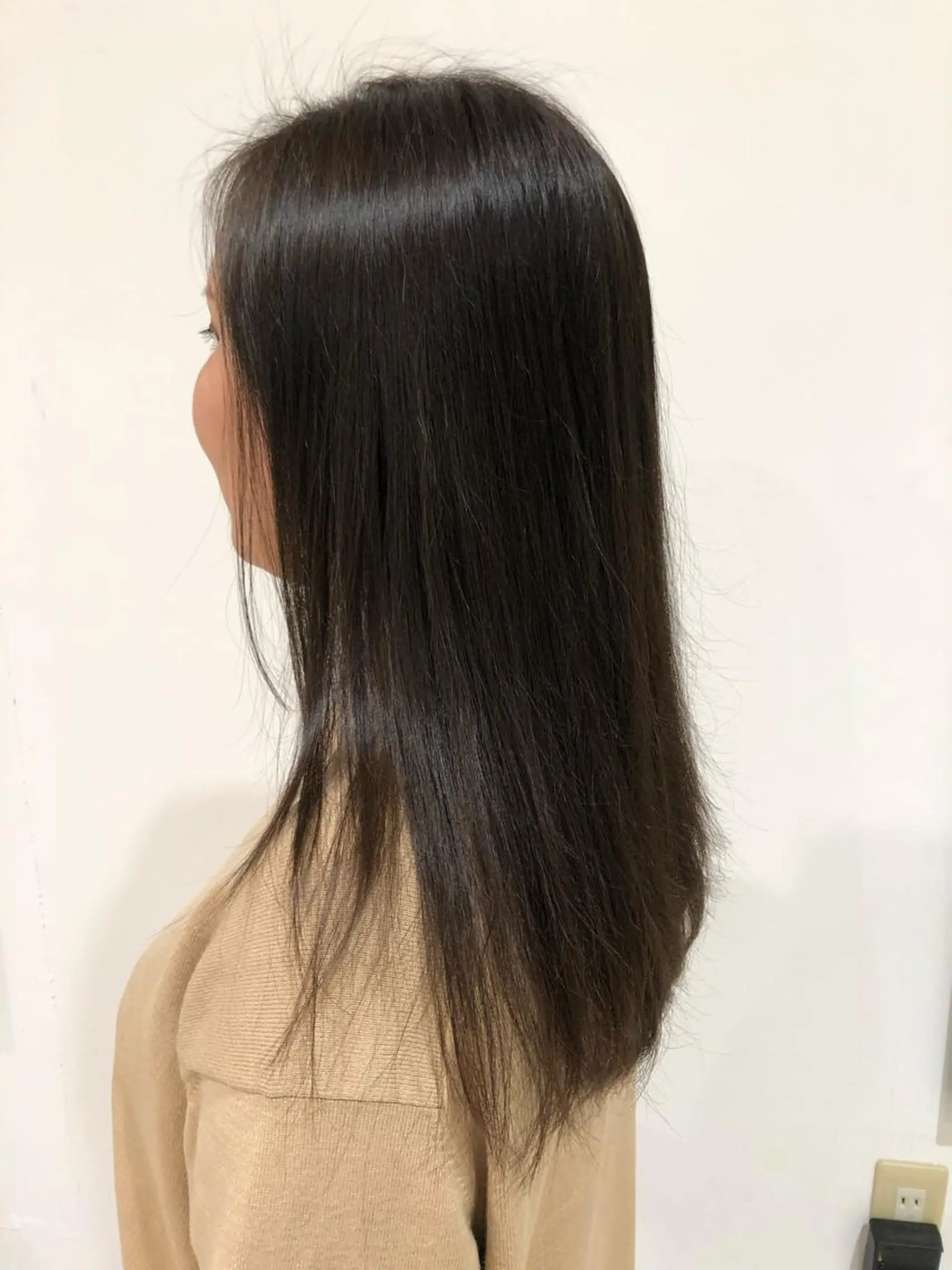 ロング カラー グレージュ ヤマモト マイのヘアスタイル