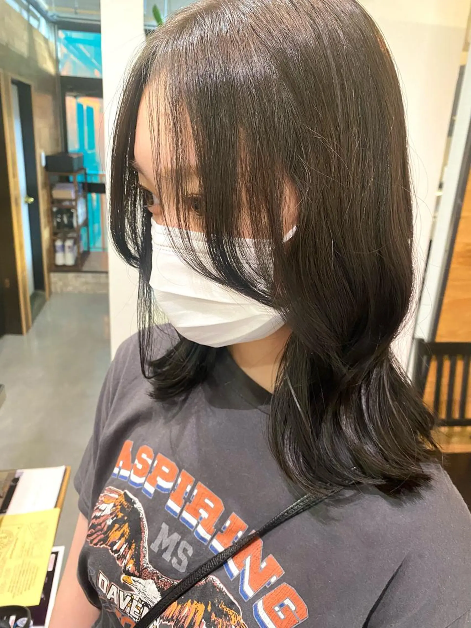 セミロング カラー 外ハネヘア カット ヘアカラー トリートメント ヘッドスパ CARICIA🌱 masaeのヘアスタイル