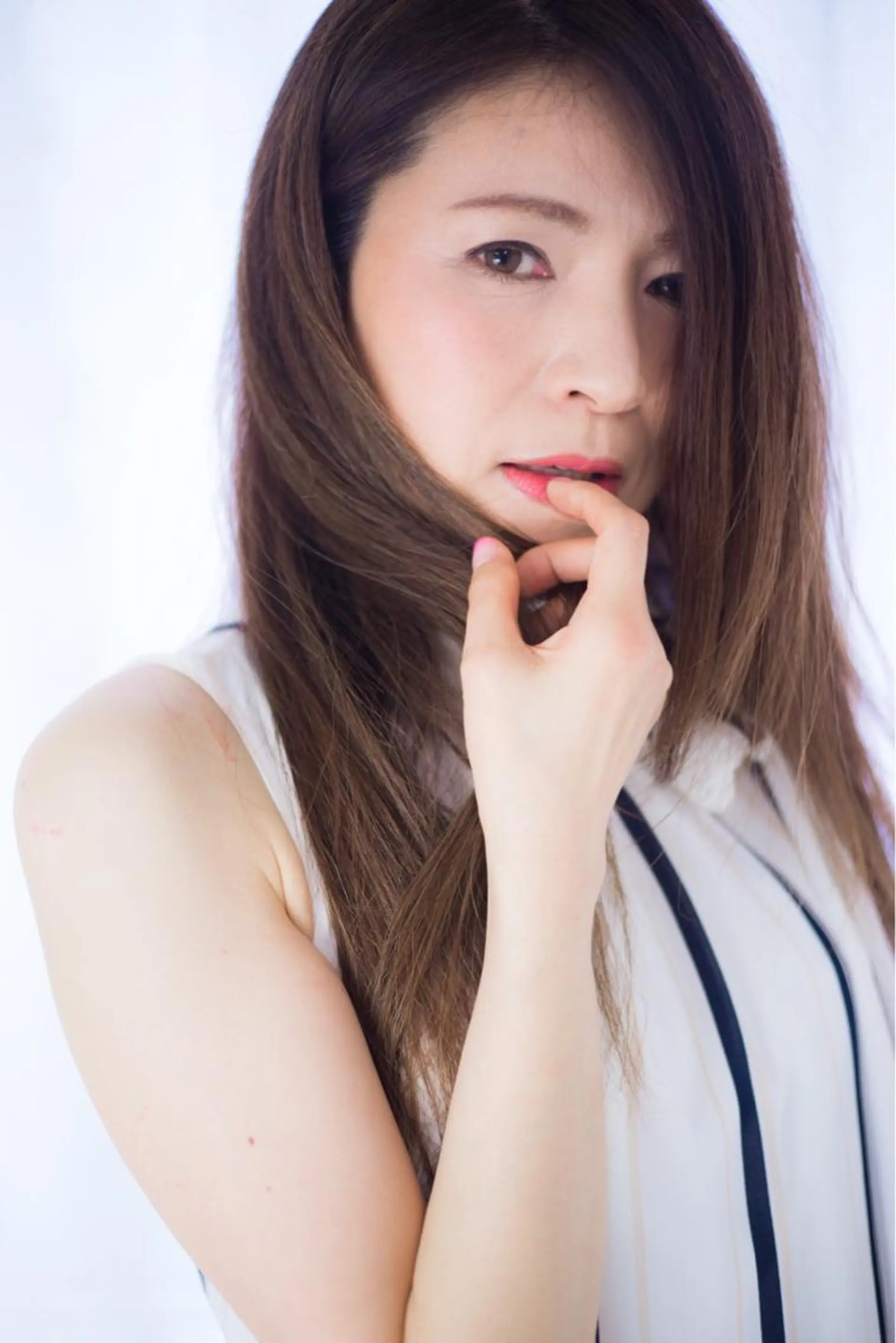 ロング パーマ 山楯 敏章のヘアスタイル