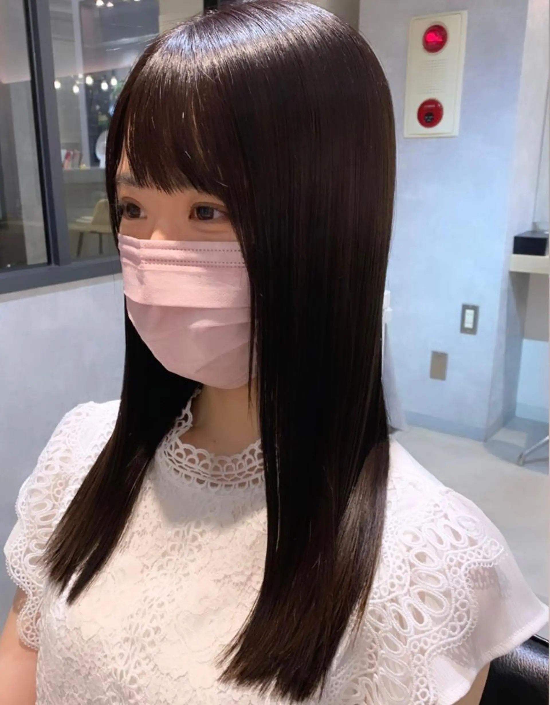 ロング カット パーマ クレハ :)のヘアスタイル