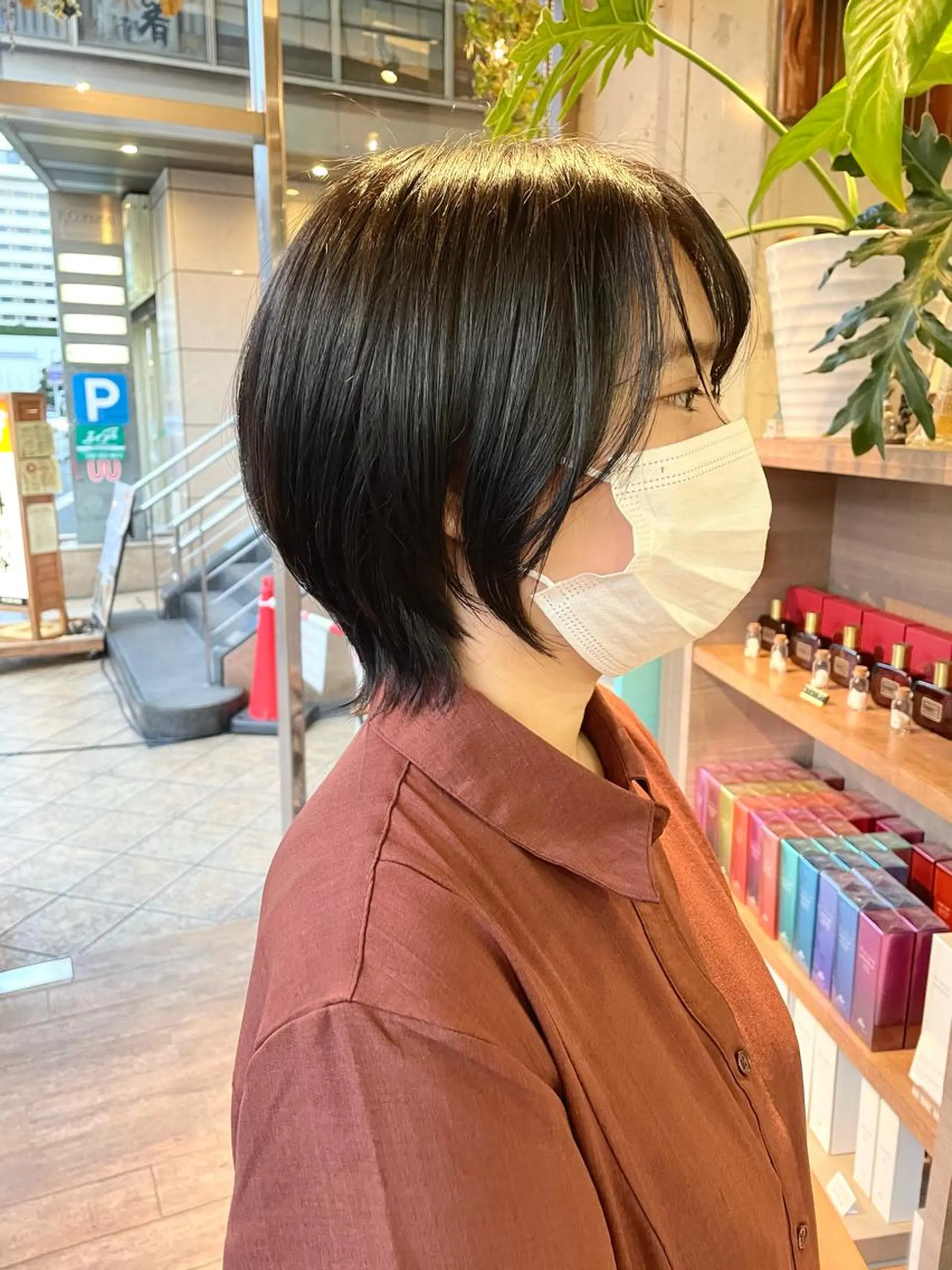 ショート ショート/ボブ/ メンズ/縮毛矯正のヘアスタイル