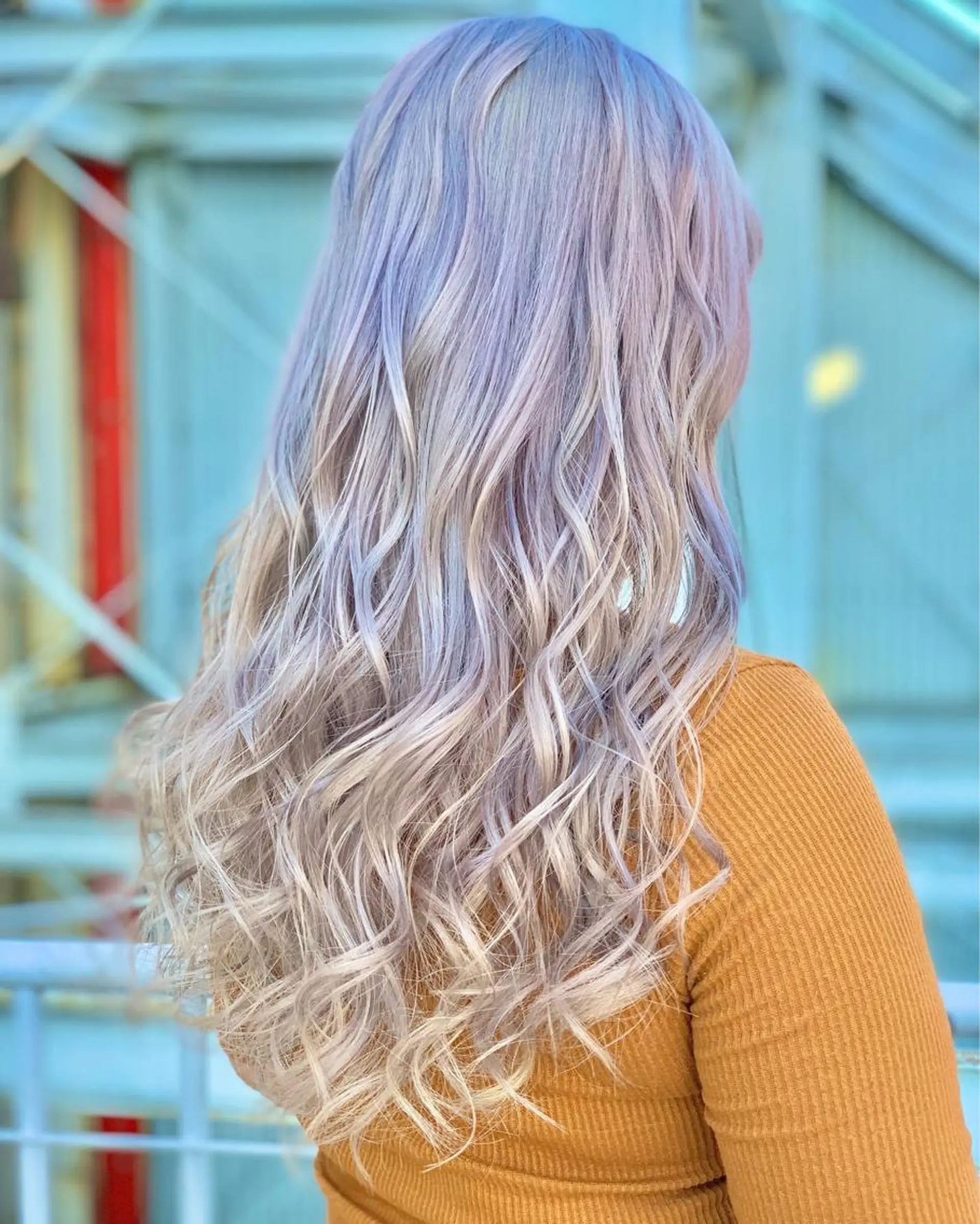 ロング カラー ヘアアレンジ ベージュカラー ブリーチ ケアブリーチ ダブルカラー ホワイトベージュ ヘアカラー トリートメント 髪質改善×ハイトーン 中田啄也のヘアスタイル