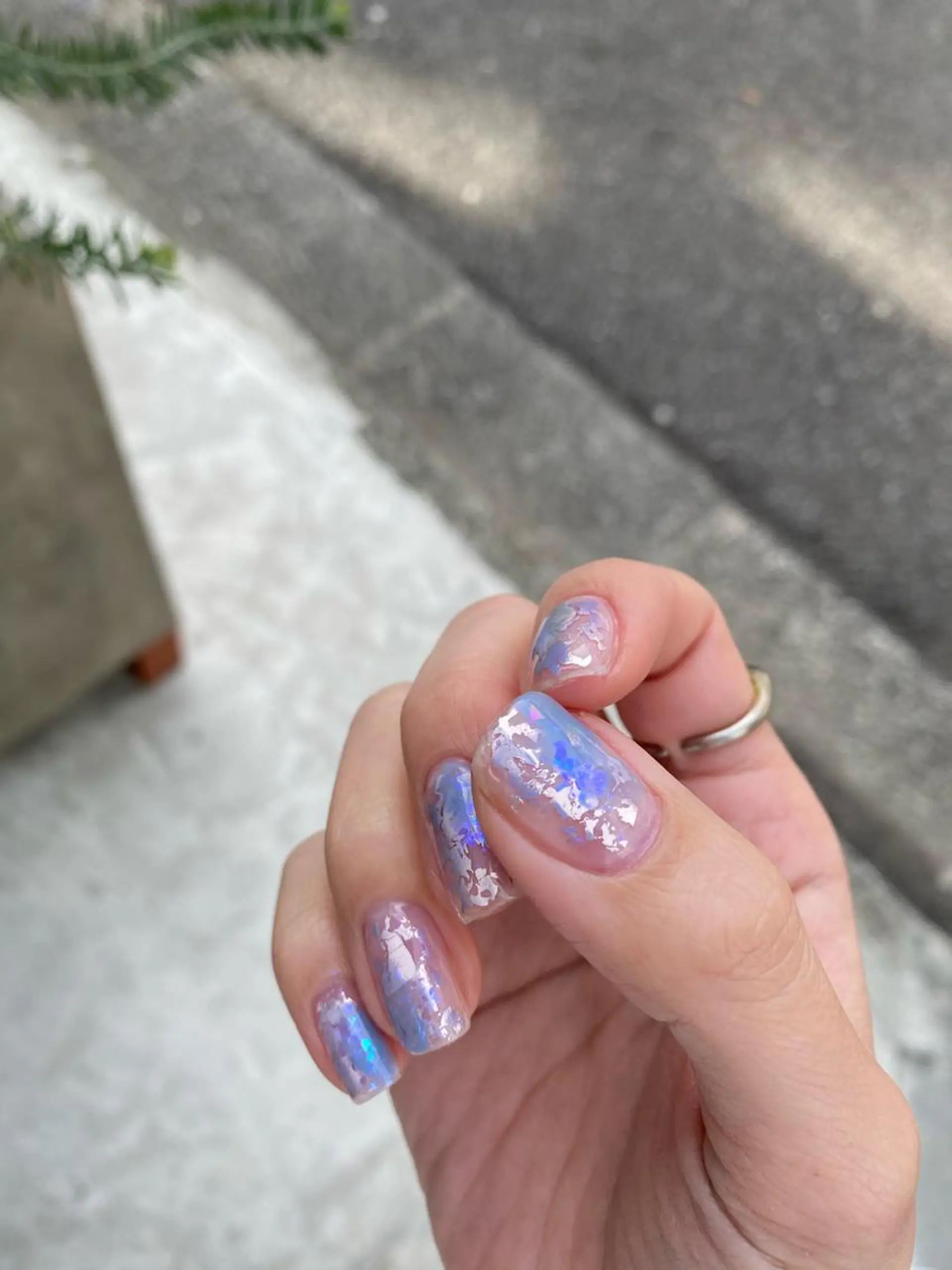 ネイル オーロラネイル 🌼大西洋子 laughl🌼のネイルデザイン