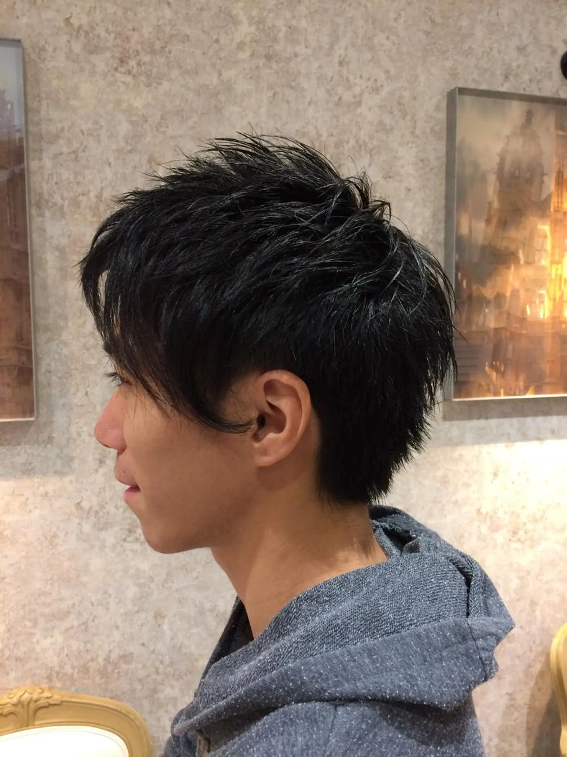 メンズ Kobayashi ハイライト/ショートのヘアスタイル