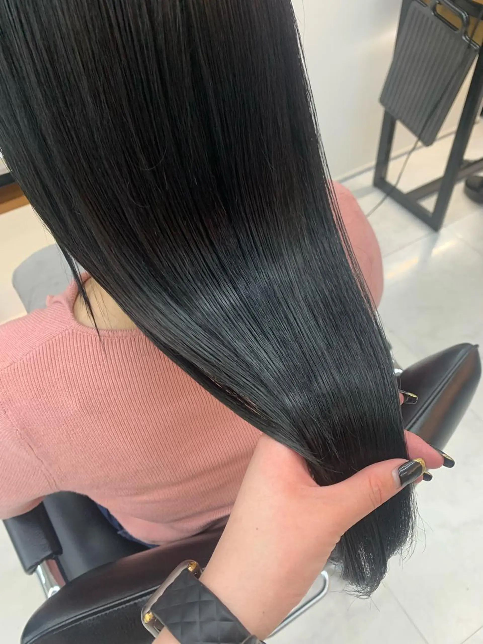 ロング 🌷ラベンダーピンク 顔まわり🌷ねいろのヘアスタイル