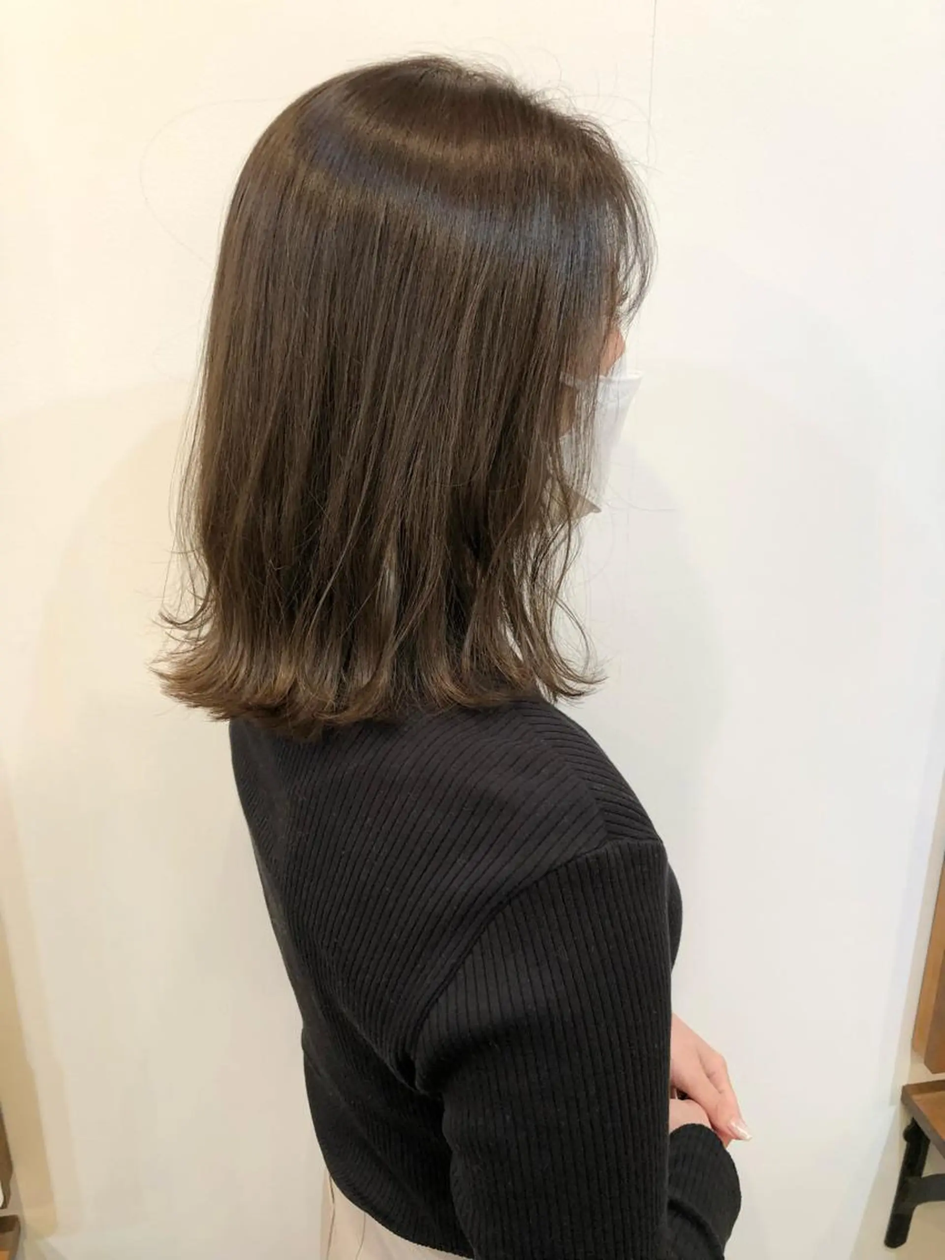 ミディアム ヘアカラー トリートメント 丸岡 美穂のヘアスタイル