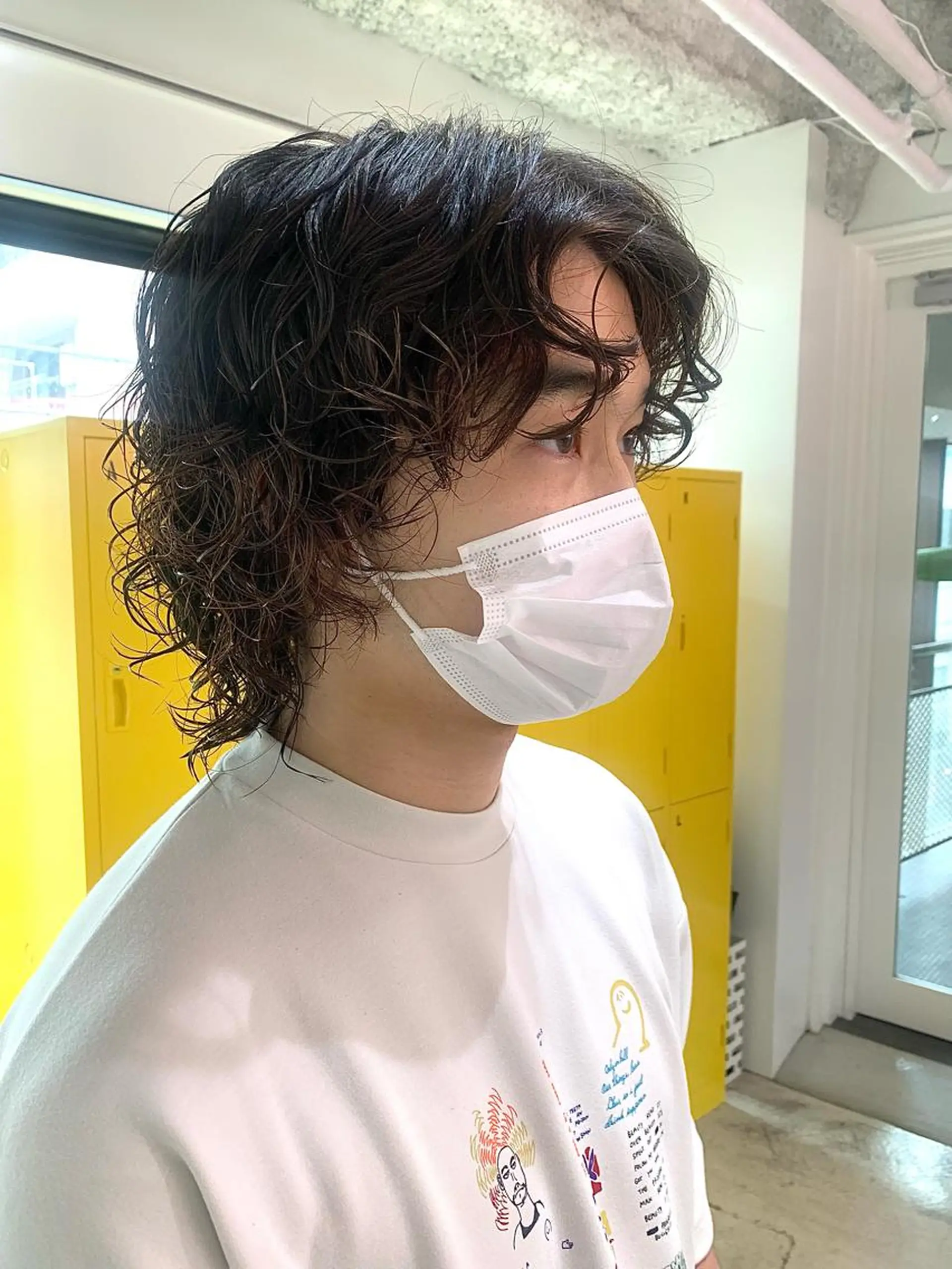 ショート カラー パーマ メンズ 🧨ブリーチー×ボブ レイヤー💎じゅえるのヘアスタイル