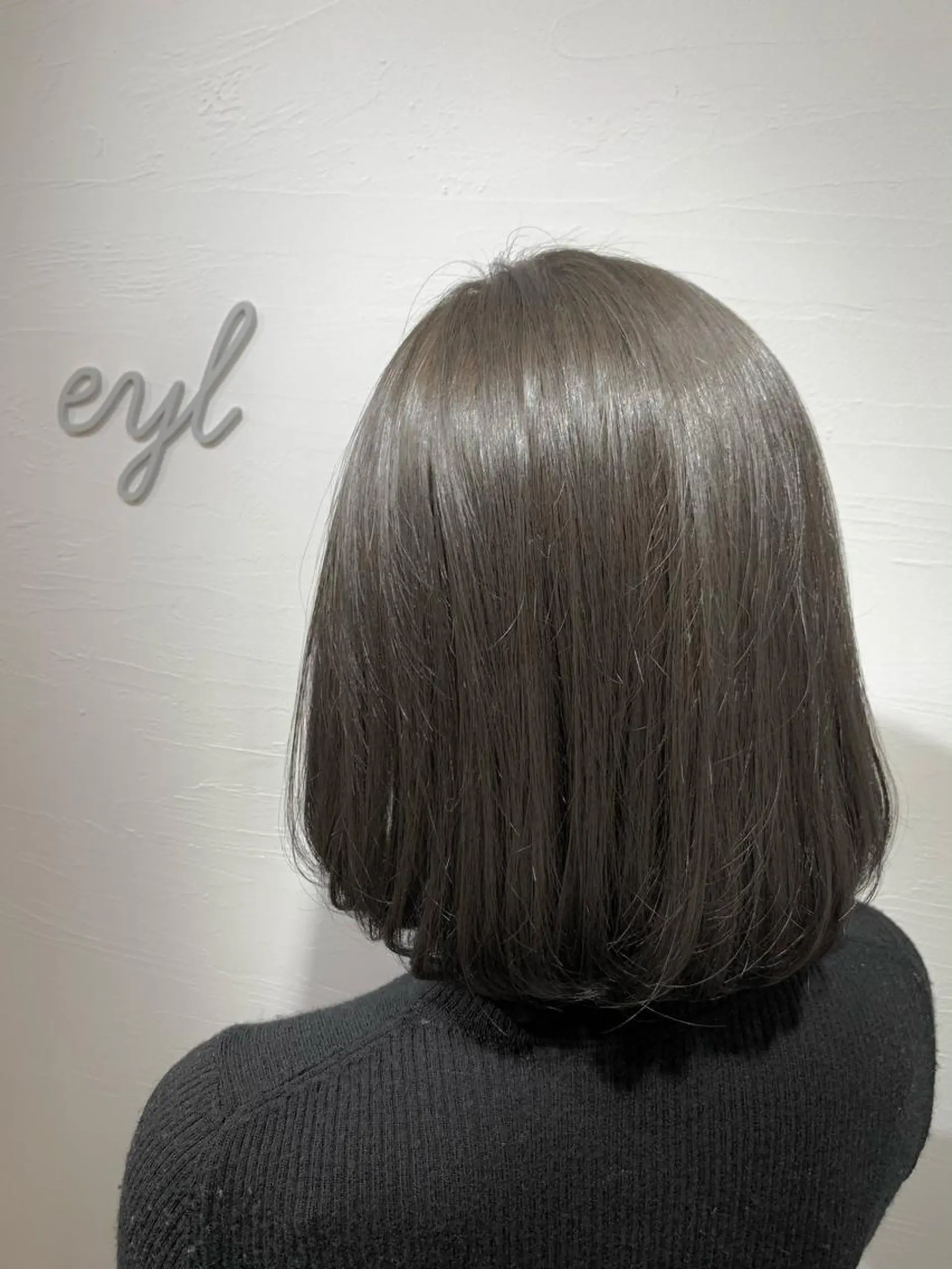 ミディアム カラー アディクシーカラー 透明感カラー グレージュ 💎赤み消しカラー 特化型デザイナー💎のヘアスタイル