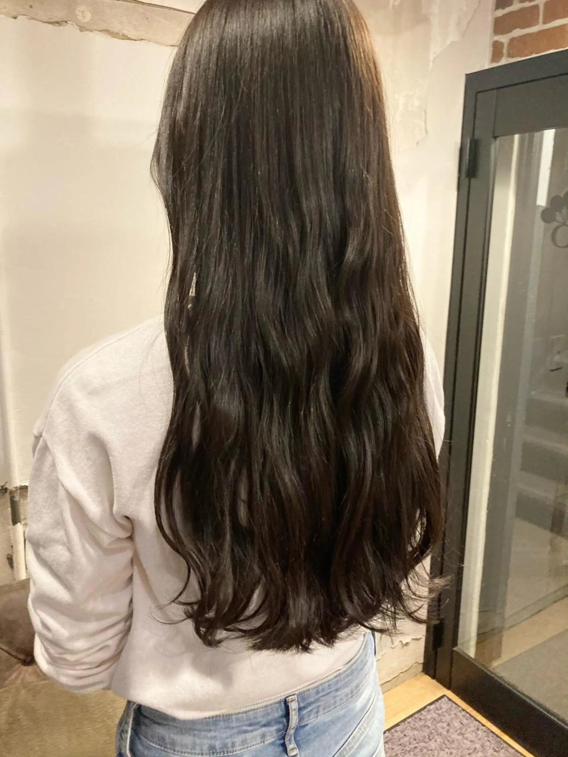 ロング ヘアカラー トリートメント ✨色持ちの良い艶 カラー✨蟹江真世のヘアスタイル