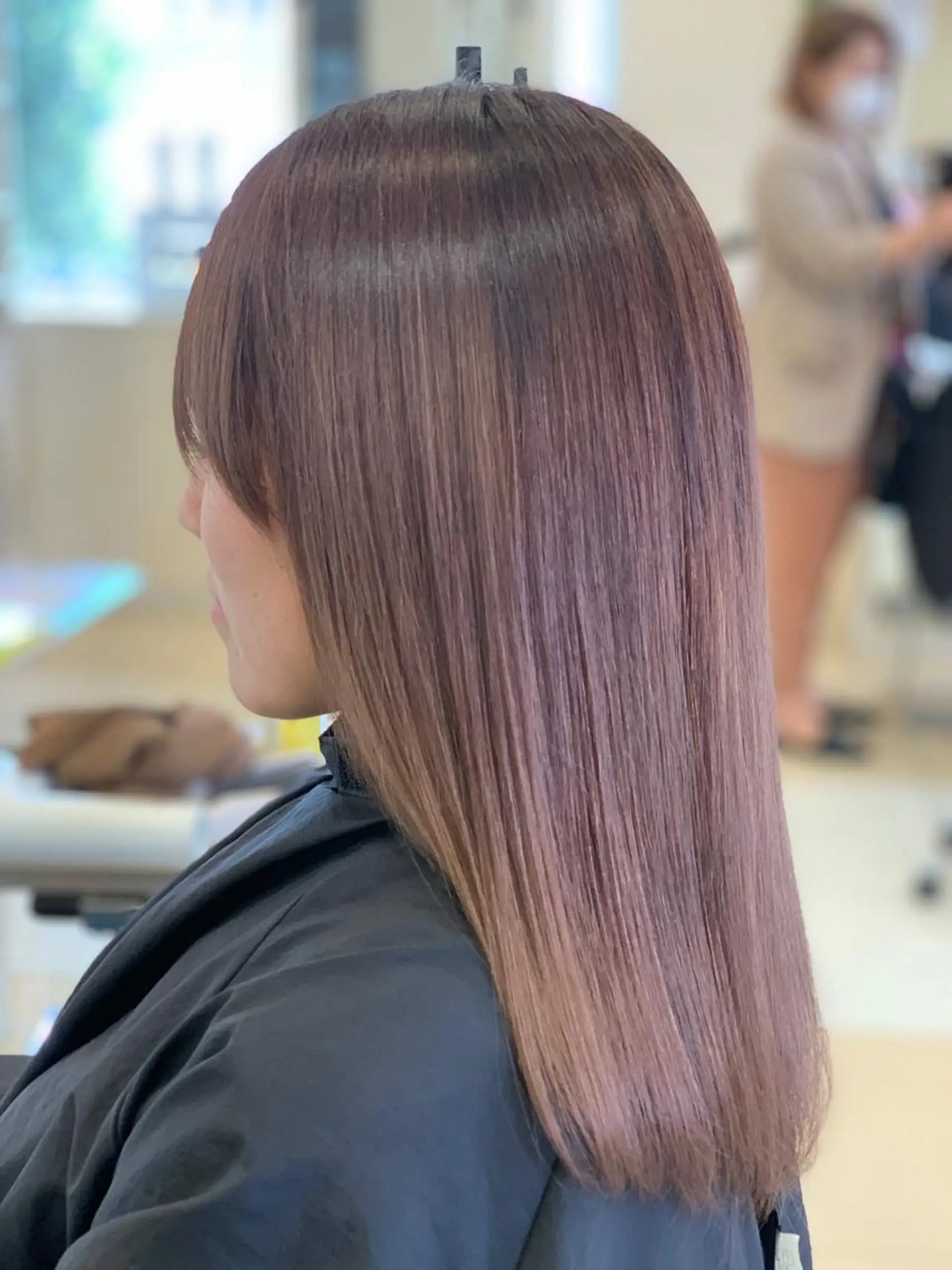 セミロング 山中 亮司のヘアスタイル