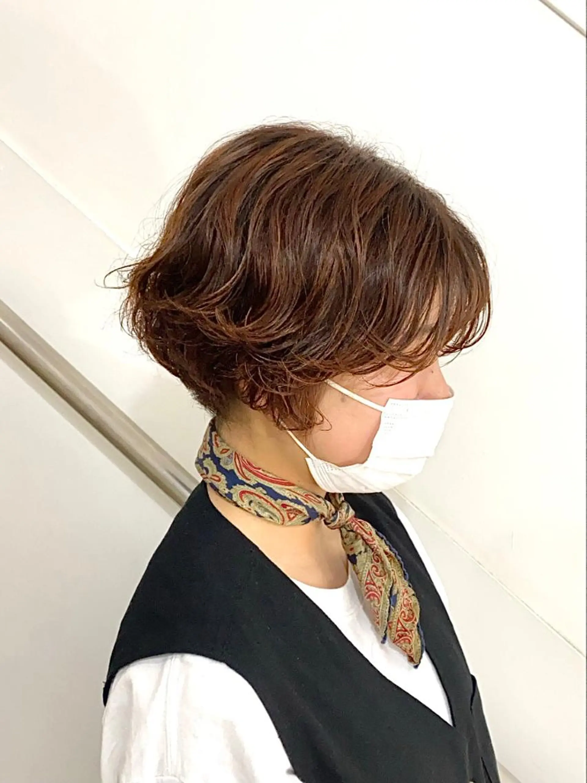 ショート カラー カット ヘアカラー トリートメント ハル🌸柔色/ ブリーチなし/艶髪のヘアスタイル