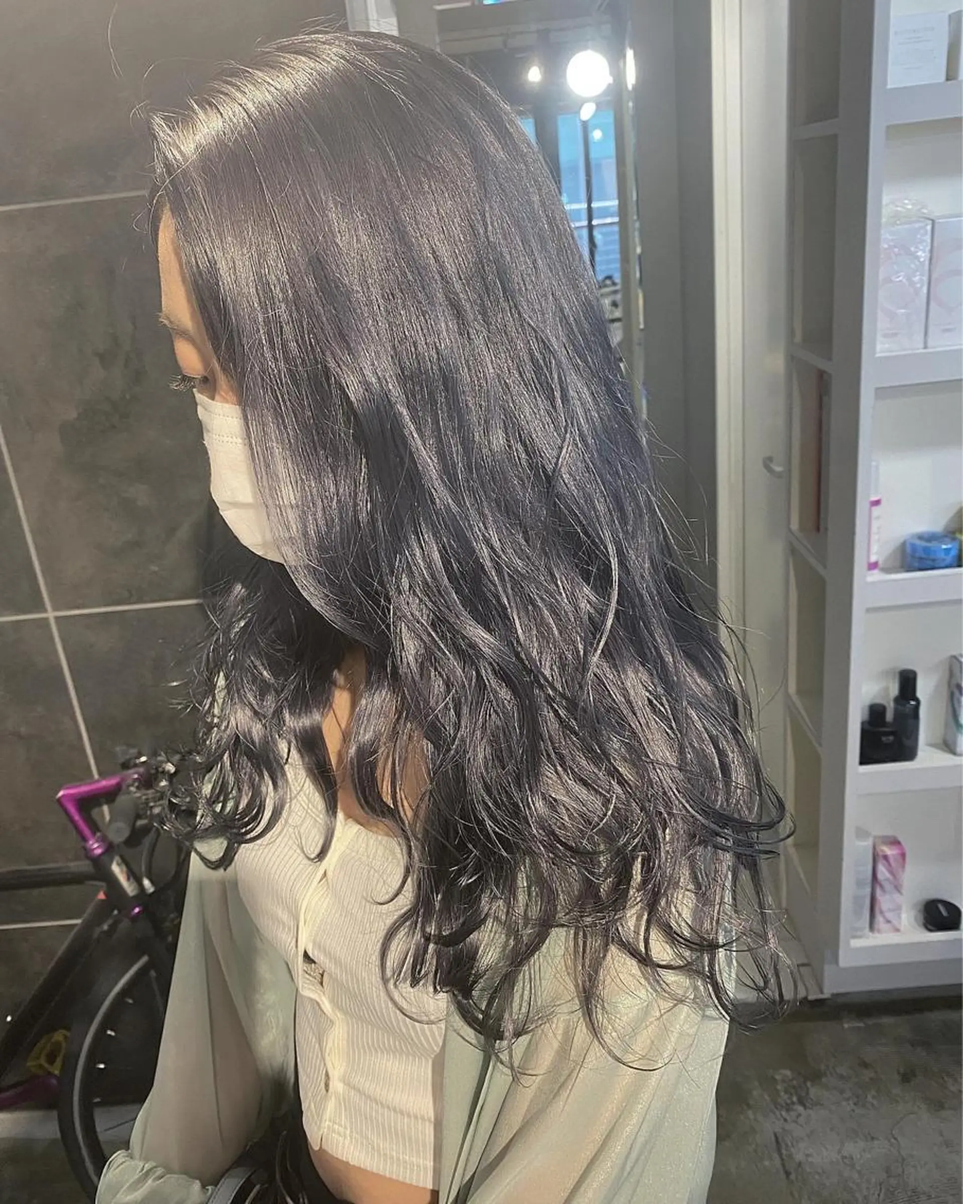 ロング カラー ヘアアレンジ ネイル マツエク・マツパ ヘアカラー トリートメント 透明感カラー🤎 ゆりのヘアスタイル