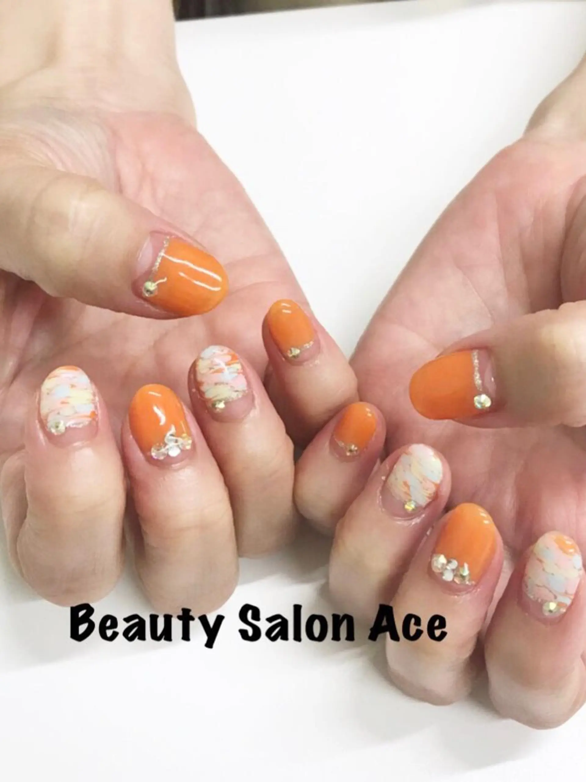 ネイル ストーンネイル 池袋フィルイン Ace♡Nailのネイルデザイン