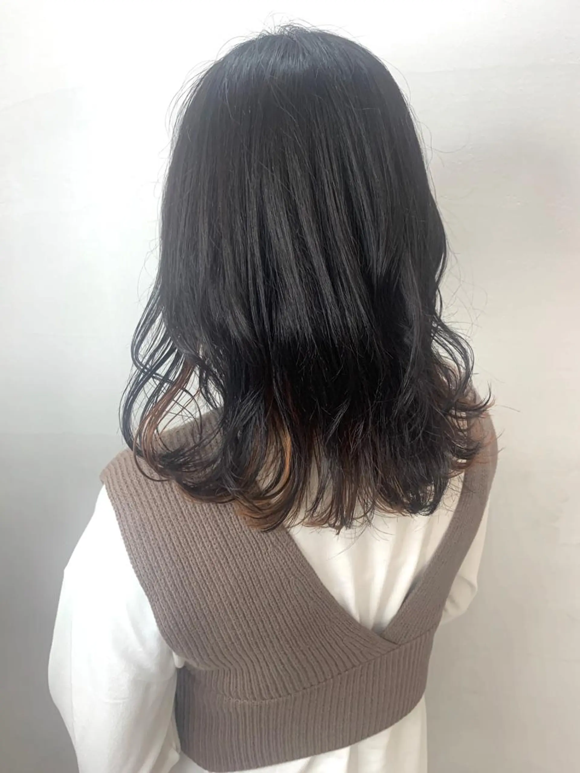 セミロング カラー ブリーチ オレンジ 田中大星 /ボブ 縮毛矯正のヘアスタイル