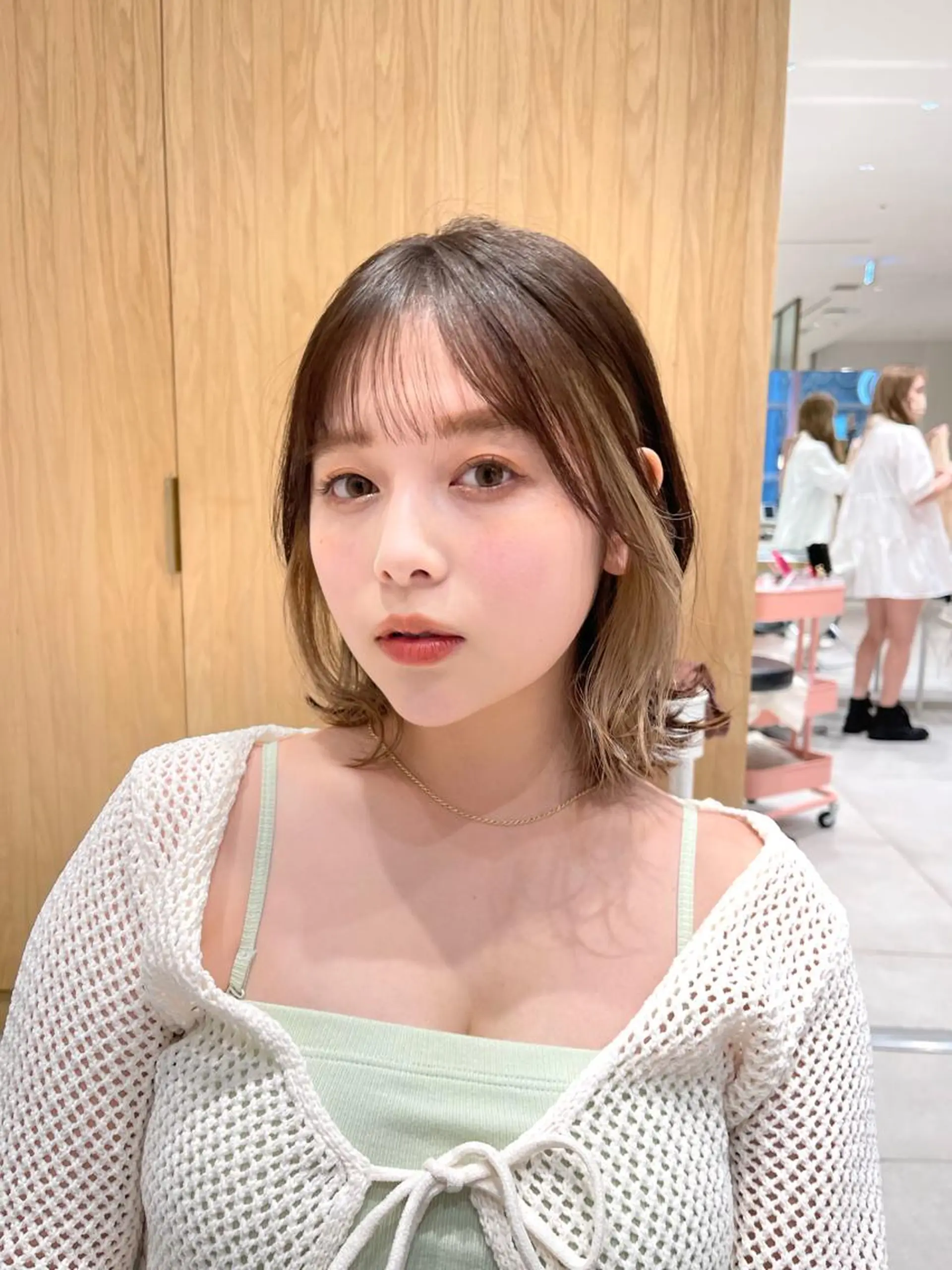 ショート カラー パーマ ヘアアレンジ ベージュカラー ブリーチ ケアブリーチ 透明感カラー ダブルカラー レイヤーカット/ボブ /縮毛矯正✨大輝のヘアスタイル