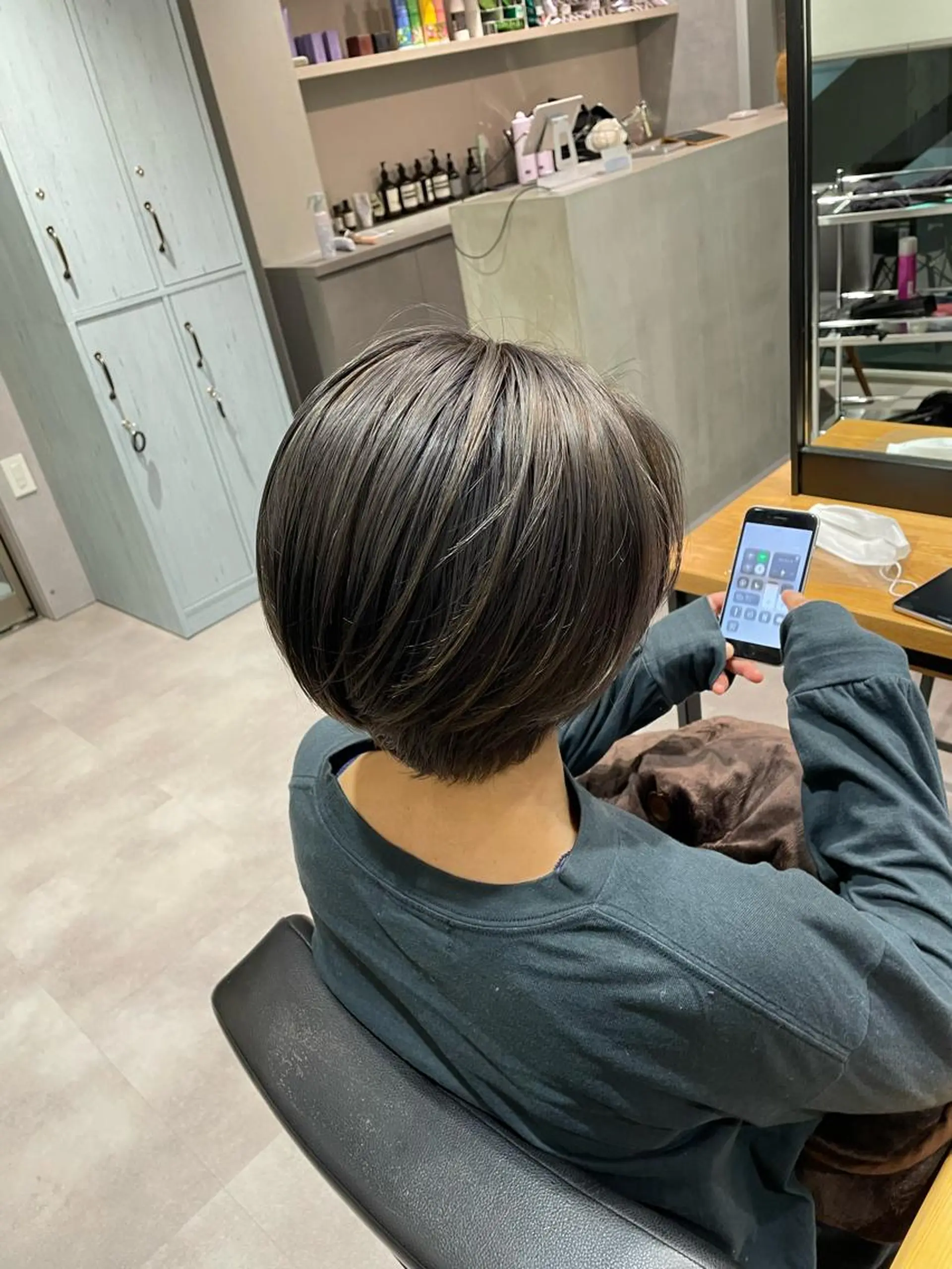 ショート カラー バレイヤージュ ベージュカラー ブリーチ ブロンド デザインカラー ヘアカラー 韓国風/オシャレ /縮毛矯正/滝口琴未のヘアスタイル