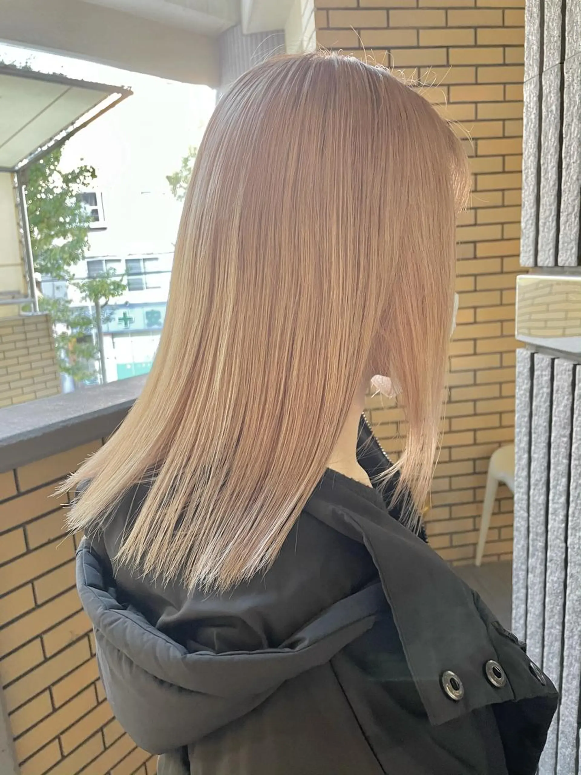 ミディアム カラー ベージュカラー ハイトーンカラー ホワイトベージュ ヘアカラー トリートメント 城　健太郎 💎ハイトーンのヘアスタイル