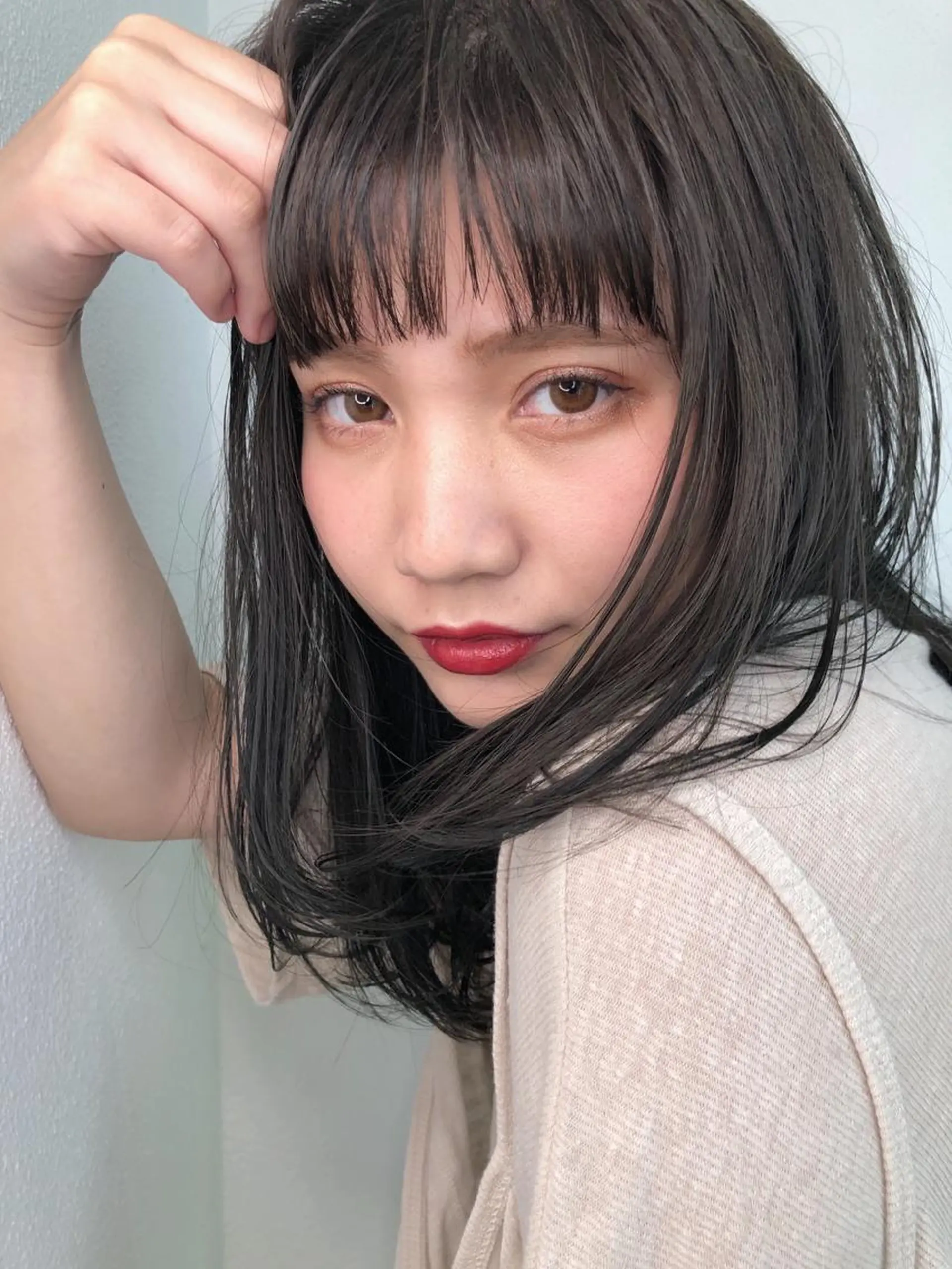 セミロング カラー ヘアアレンジ カット ヘアカラー トリートメント GiseL天神カラー 髪質改善/ブリーチのヘアスタイル