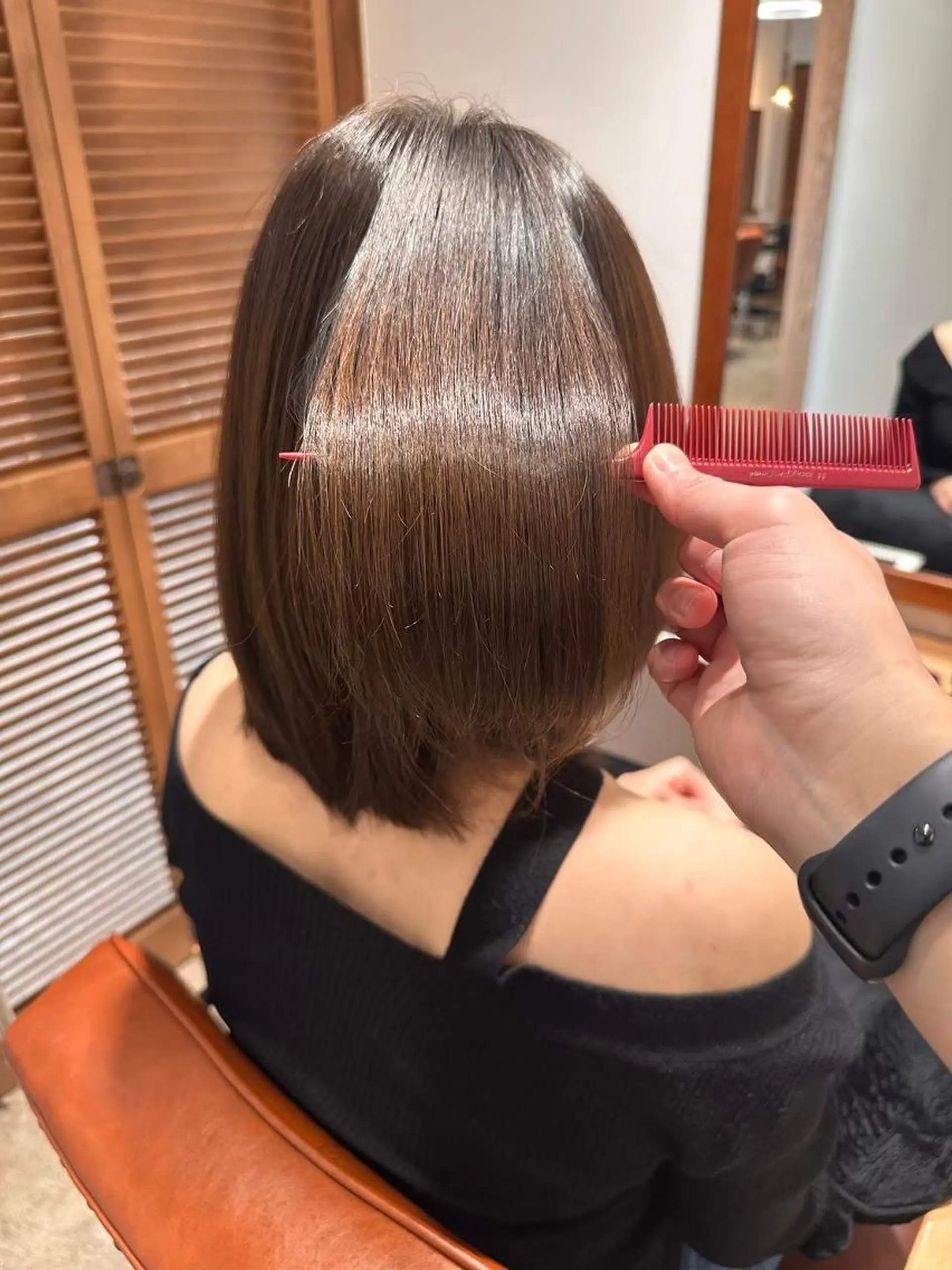 ミディアム トリートメント 倉田 唯愛のヘアスタイル