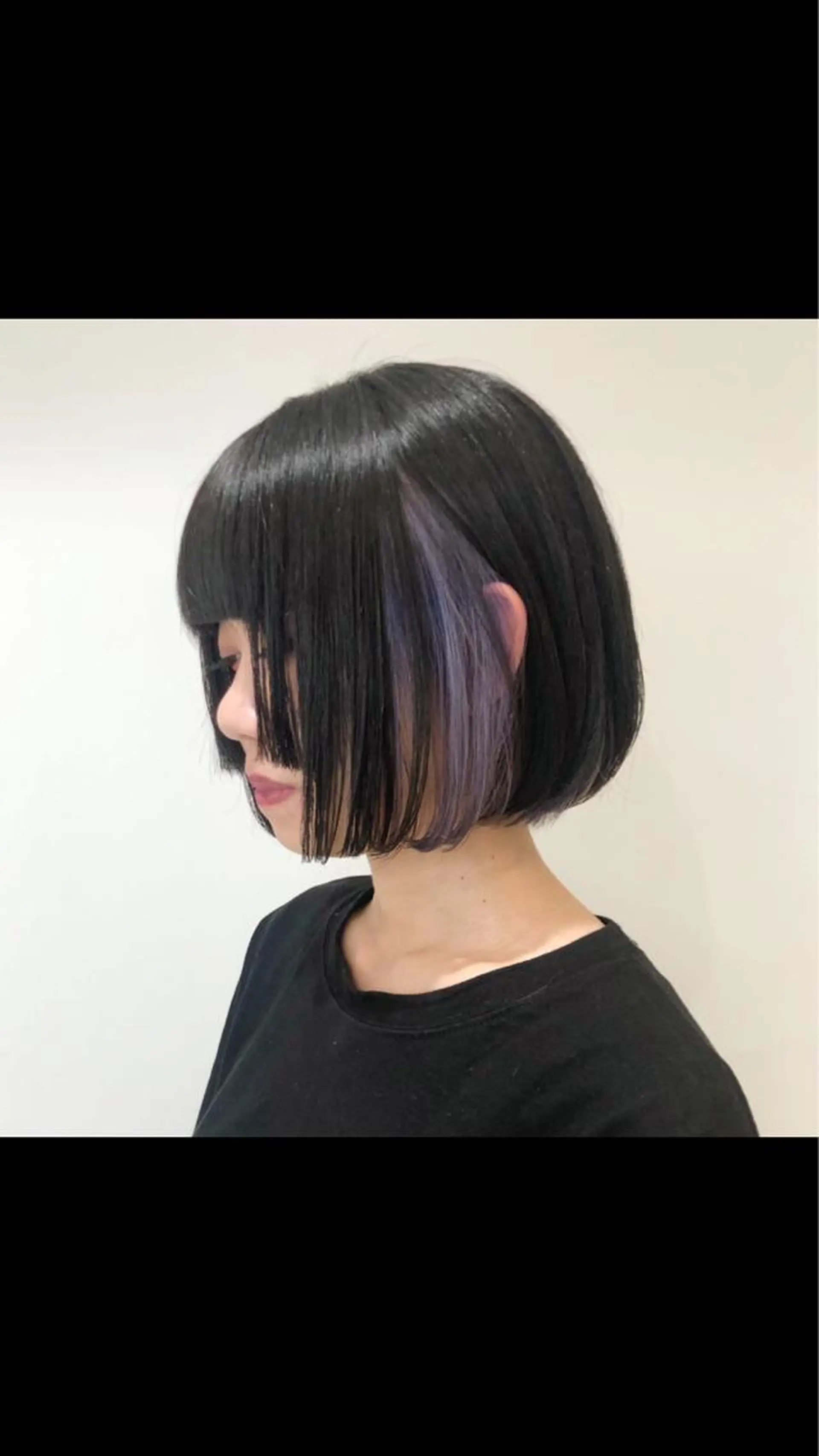 ミディアム カラー ウルフカット ハッシュカット/七海のヘアスタイル