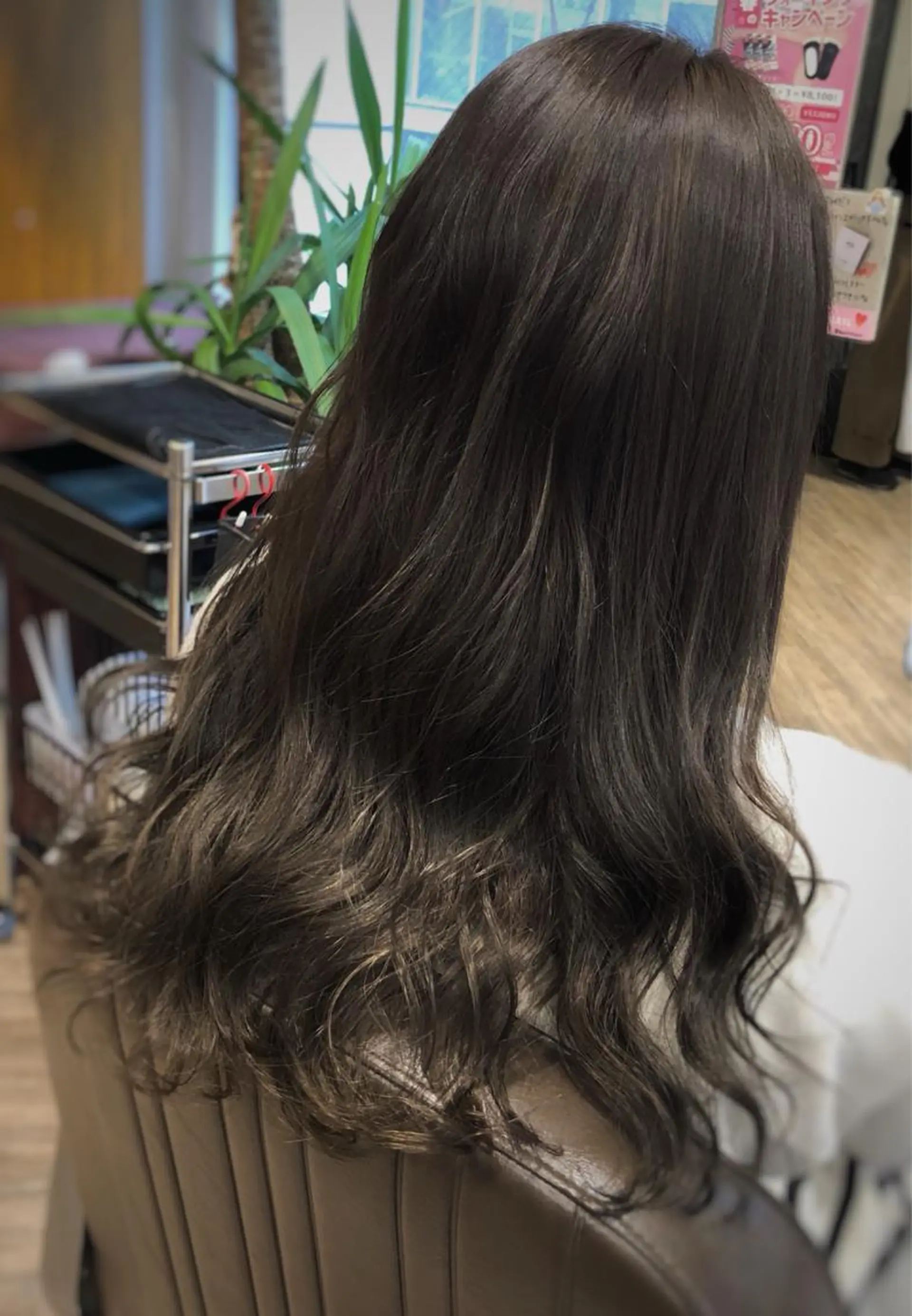 ロング カラー ブルーカラー ブルージュ グレージュ 五十嵐ゆり 美髪カラー　武蔵小杉のヘアスタイル