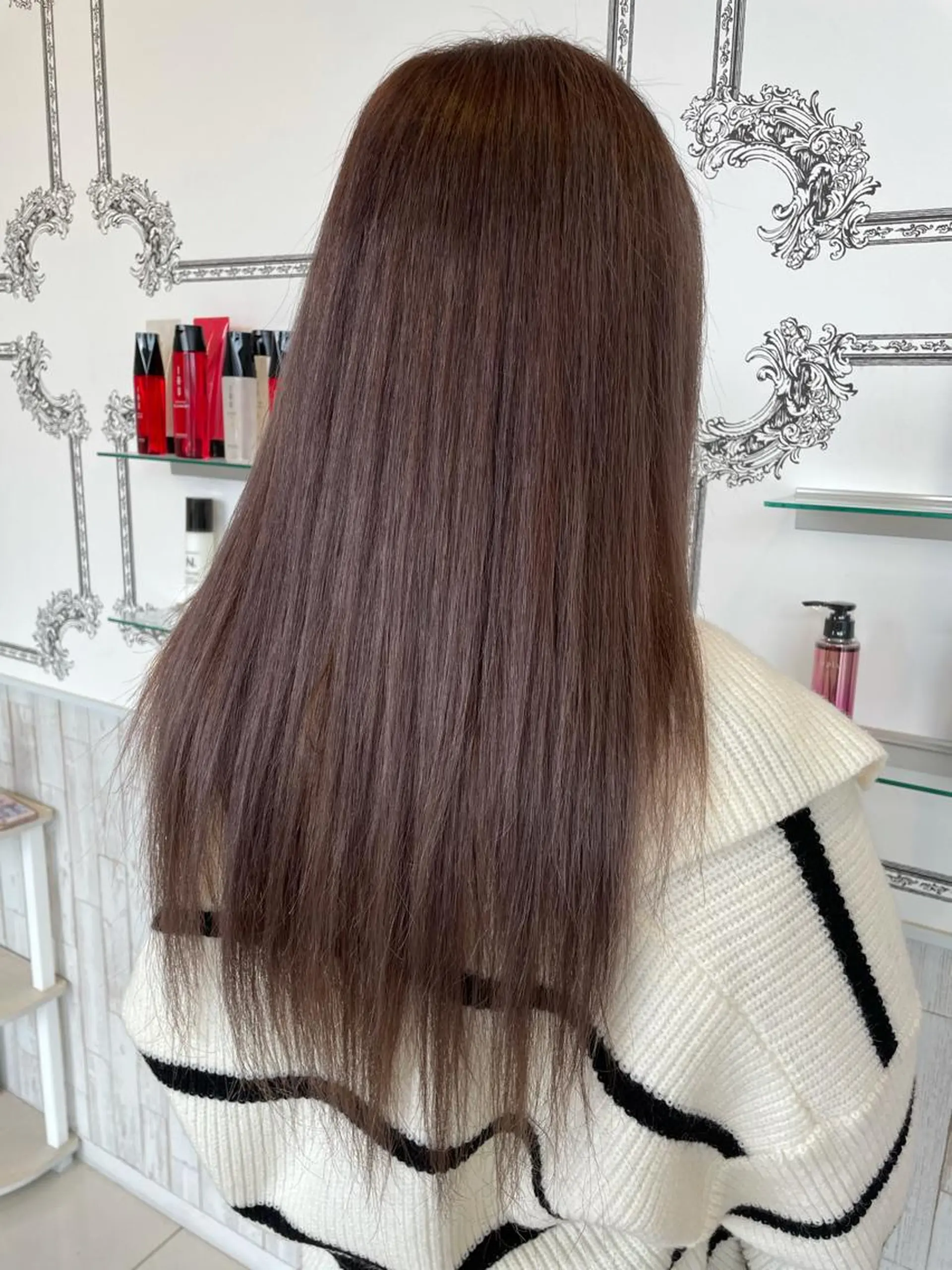 ロング ヘアカラー 岡本 健秀のヘアスタイル