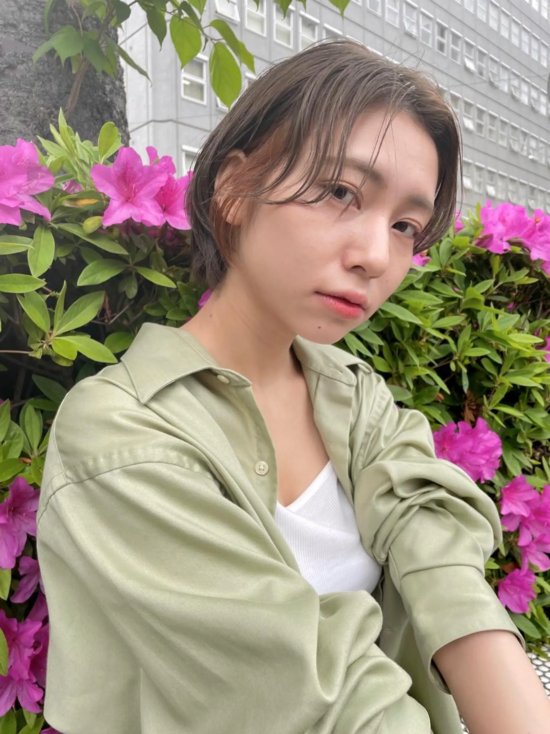 ショート ショートボブ ハンサムショート ボブ ショートヘア 丸茂 聖名のヘアスタイル