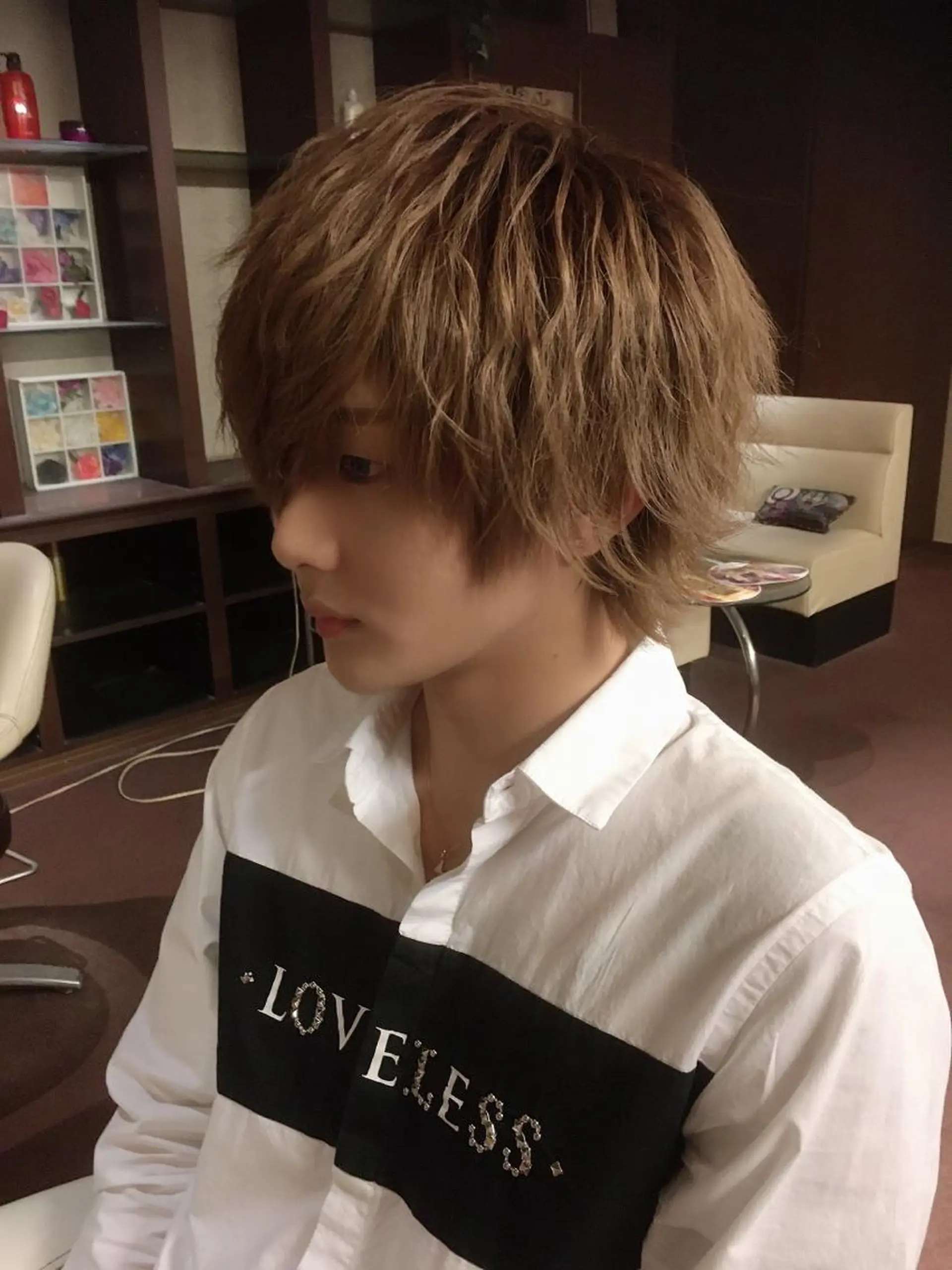 ヘアアレンジ メンズ セット&メイク RICK trickのヘアスタイル