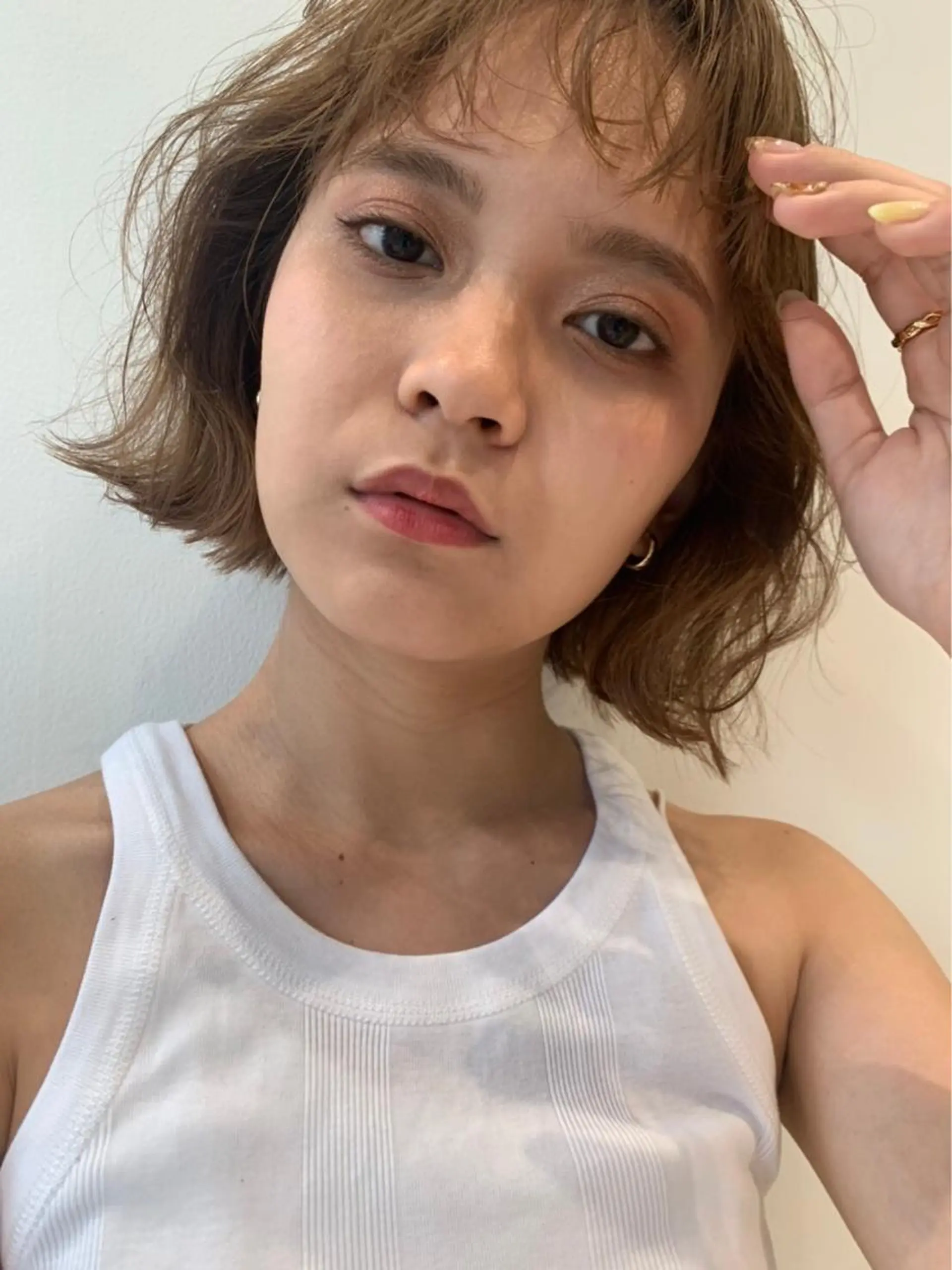 ショート カラー ヘアカラー ボブ/ハイトーン REINAのヘアスタイル