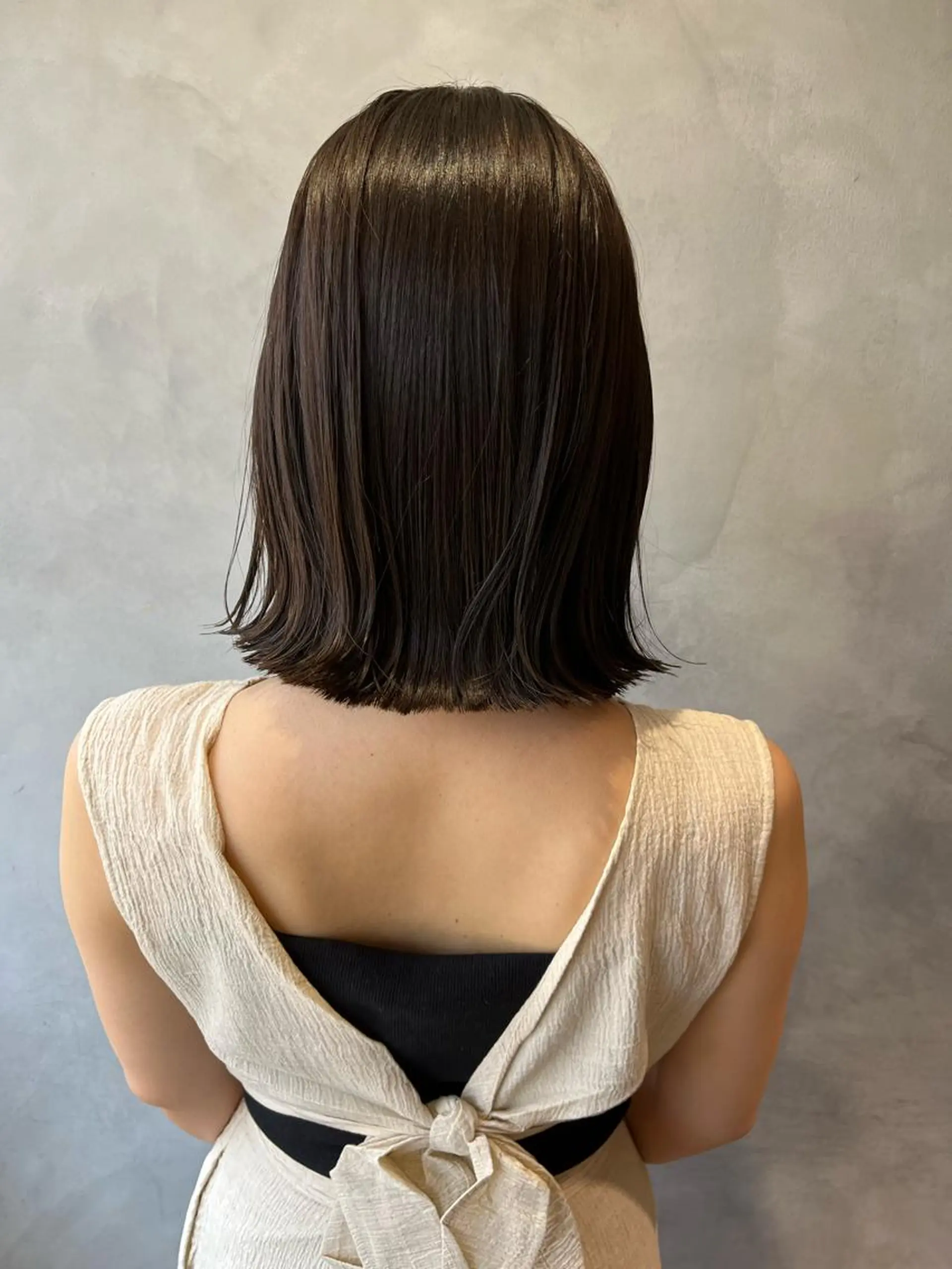 ミディアム カラー 奥田 蓮のヘアスタイル