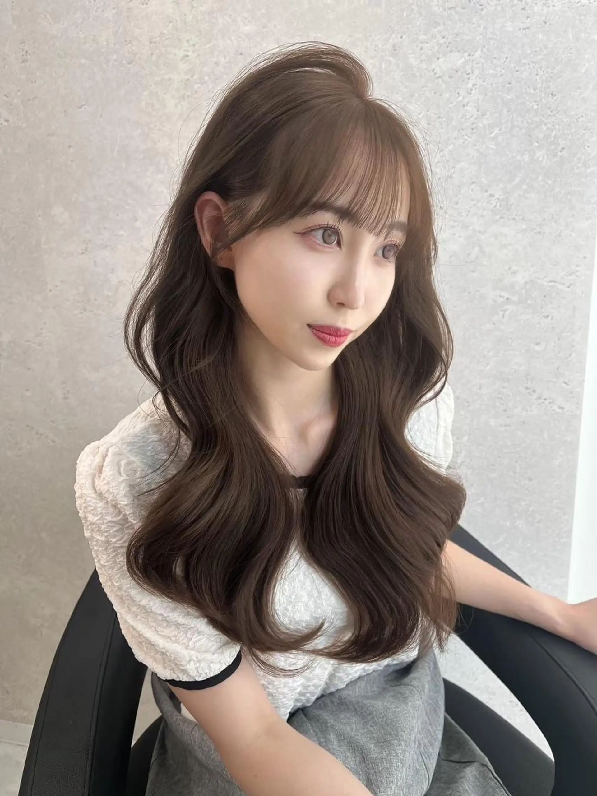 カラー 韓国風赤み消し🌱 透明感カラー🌱上野のヘアスタイル