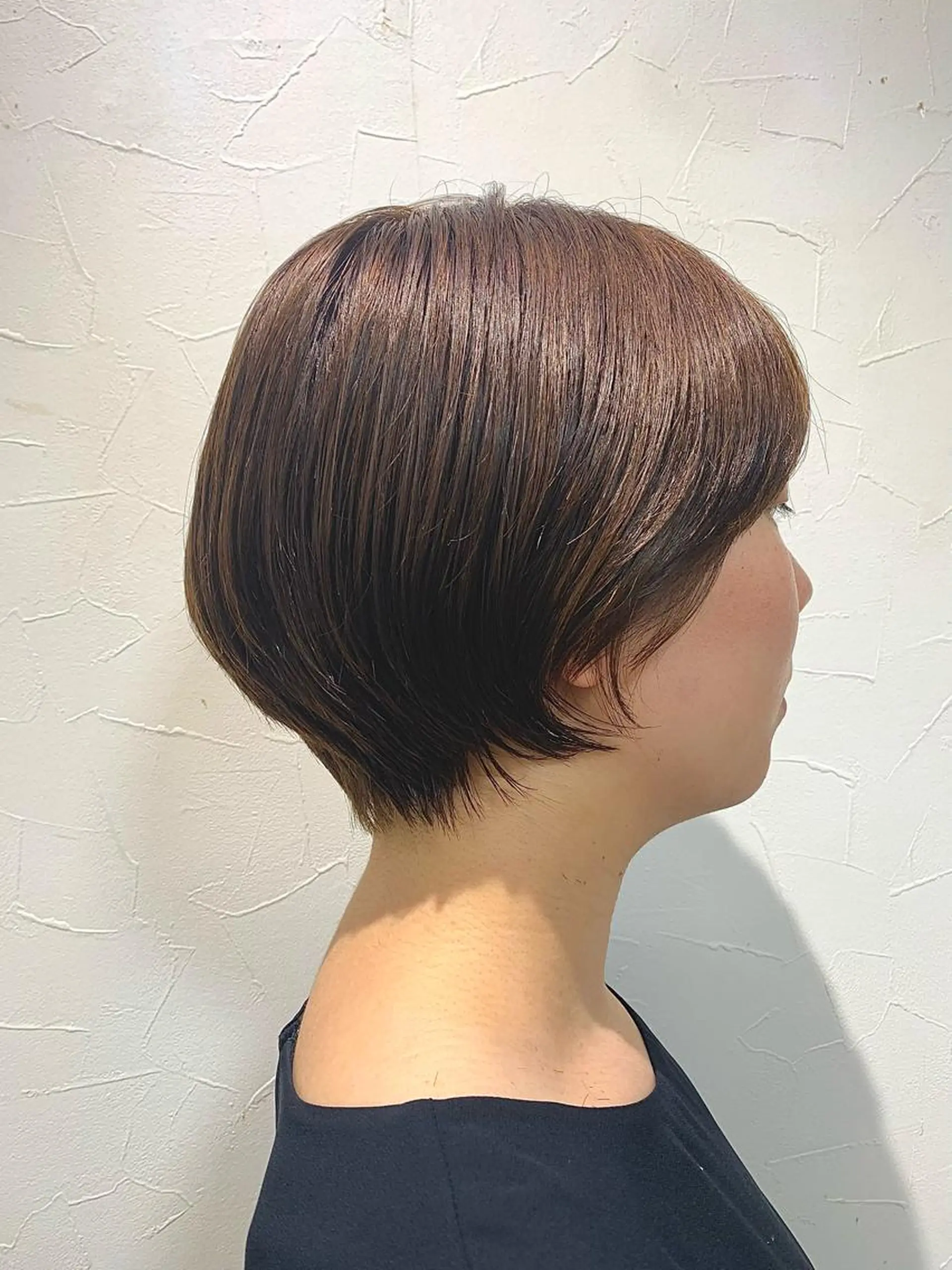 ショート ショートヘア 髪質改善ストレート/ ブリーチ／渋谷　福田のヘアスタイル