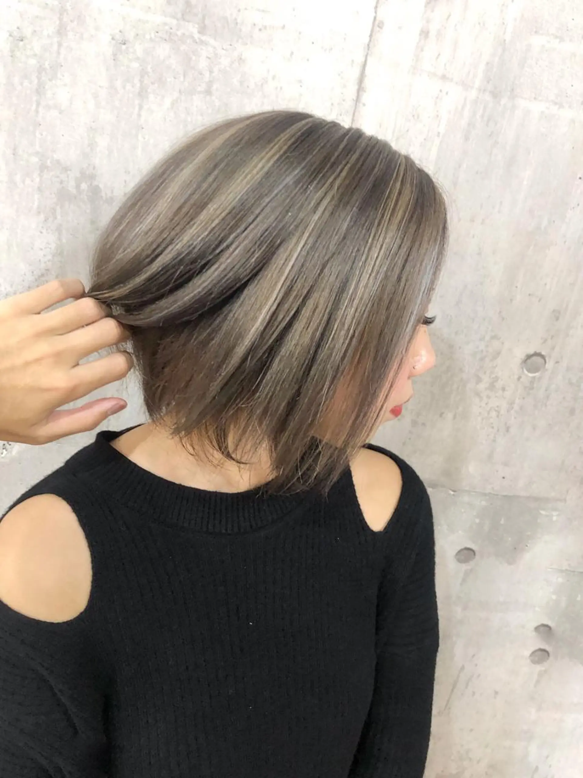 カラー アッシュ アッシュグレー アッシュグレージュ グレージュ ハイライトカラー ヘアカラー MIRAC河原崎 透【代表/オーナー】のヘアスタイル