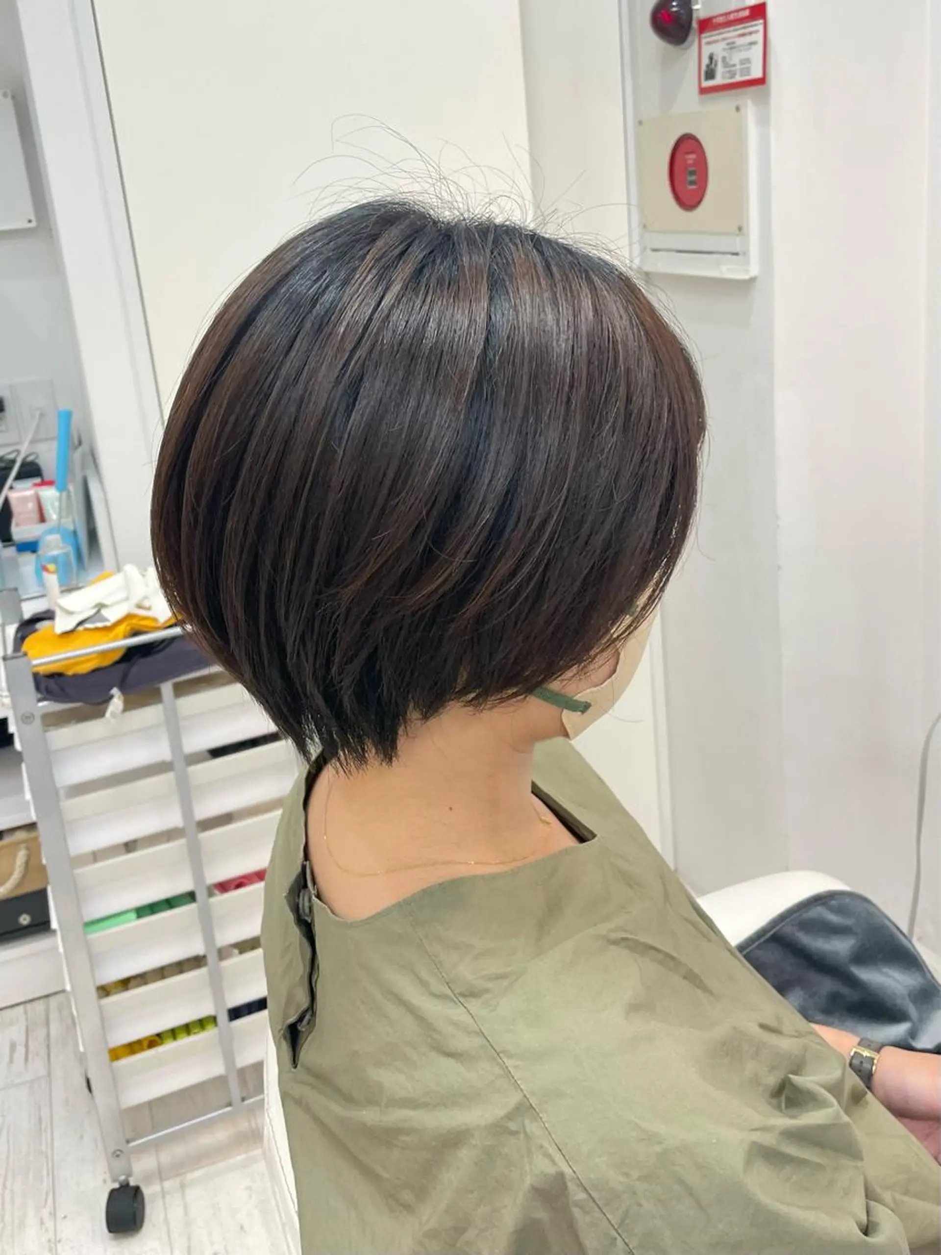 ショート カット ヘアカラー 新籾 尚哉のヘアスタイル