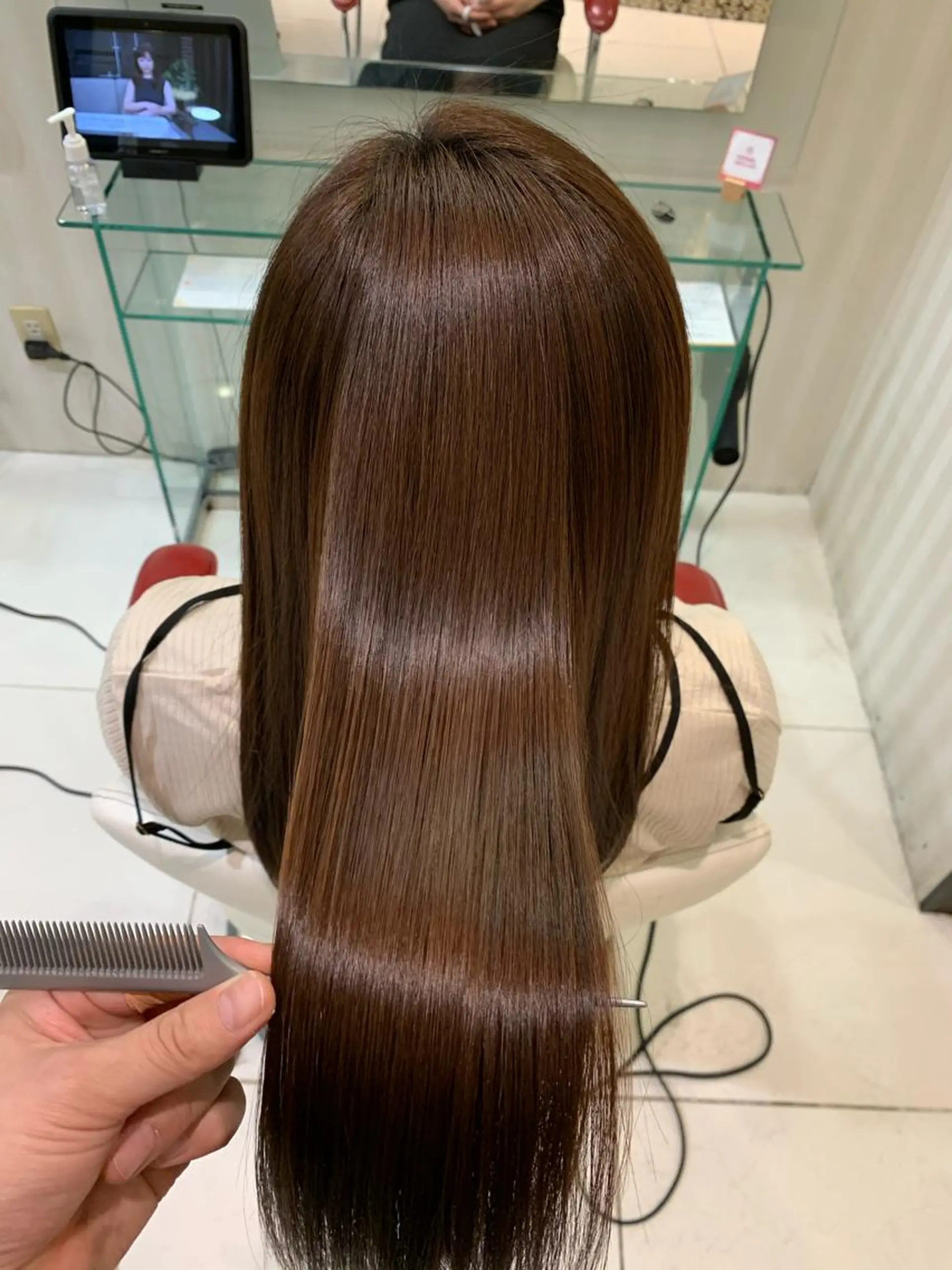 セミロング 髪質改善 トリートメント 縮毛矯正/髪質改善 EARTH髙橋のヘアスタイル
