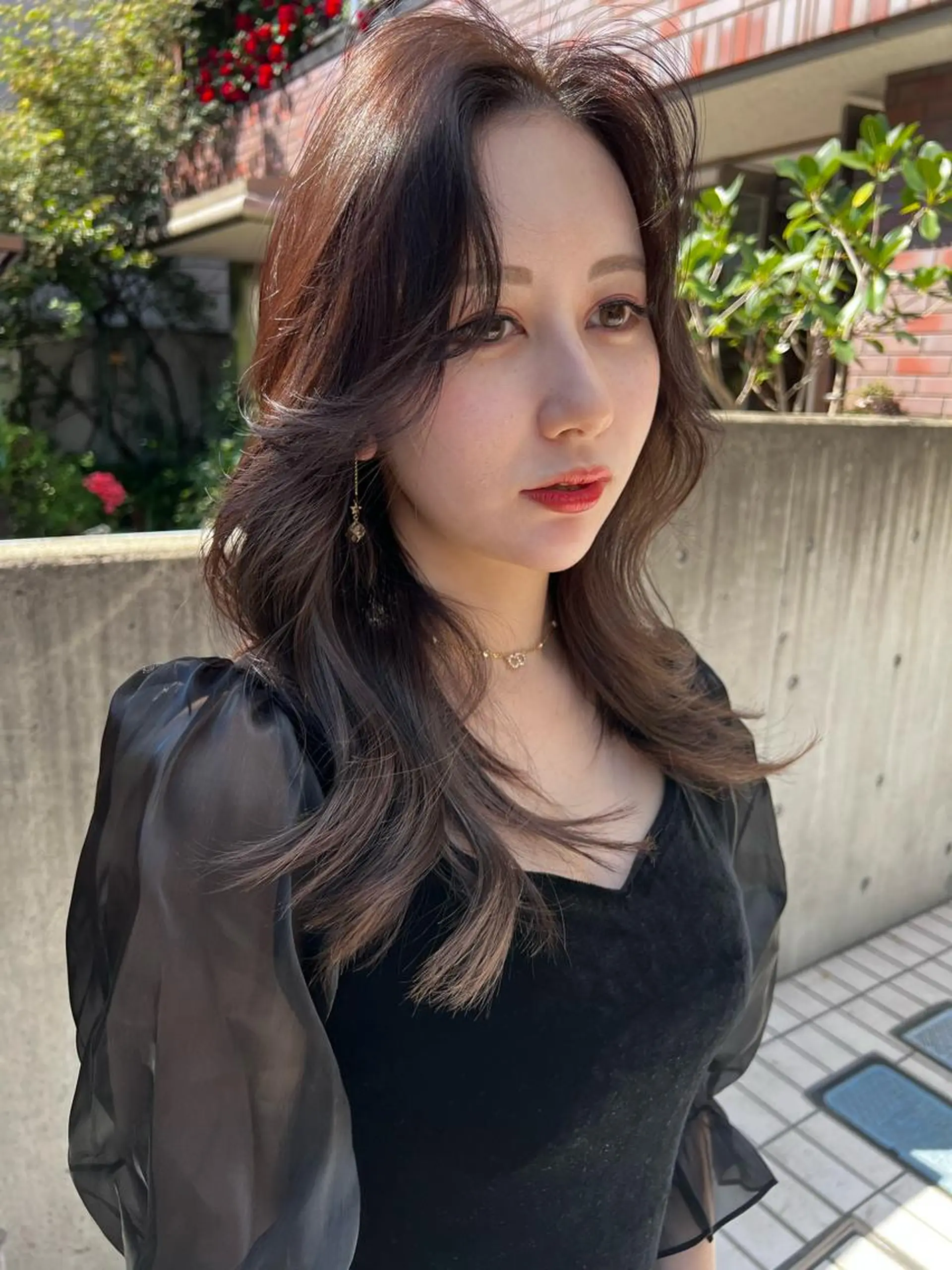 セミロング カラー アディクシーカラー 黒髪 ブリーチ ブルーカラー ブルーブラック 🇨🇳ワンホンヘア 下田鉄也のヘアスタイル