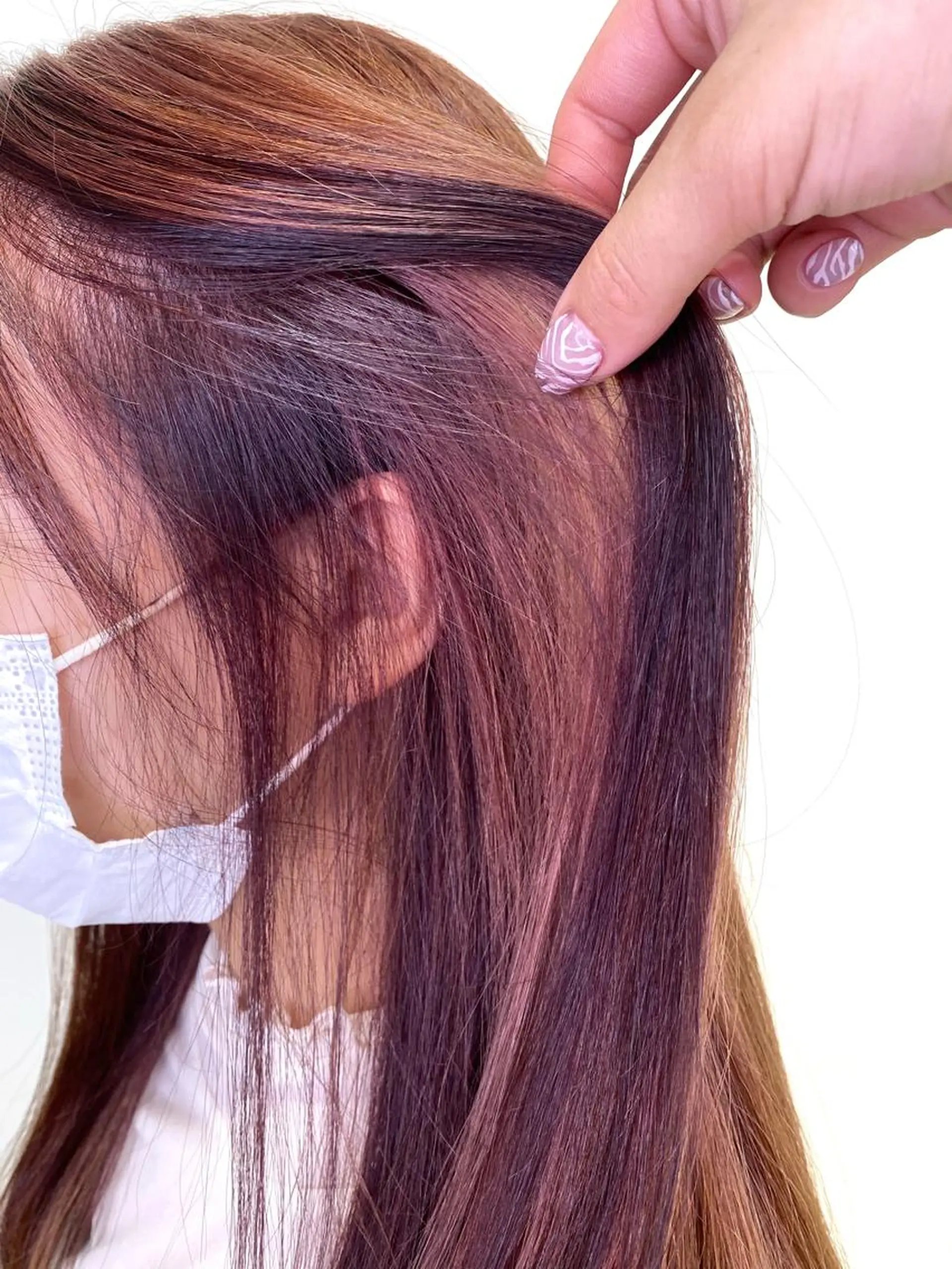 ロング カラー ヘアアレンジ TSUNA 🌙 Lim 五反田のマツエク・マツパデザイン