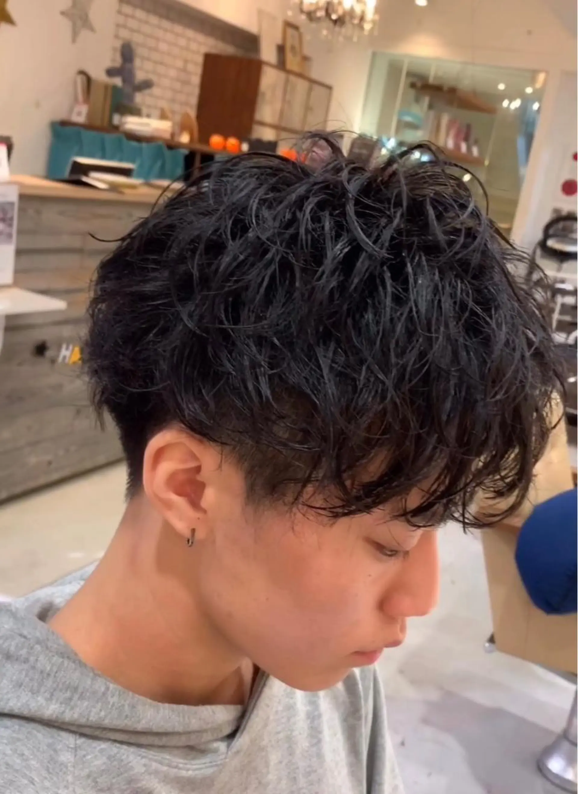 パーマ メンズ メンズハイライト メンズパーマ 髪質改善 メンズ特化美容師/ 新井　洸太のヘアスタイル