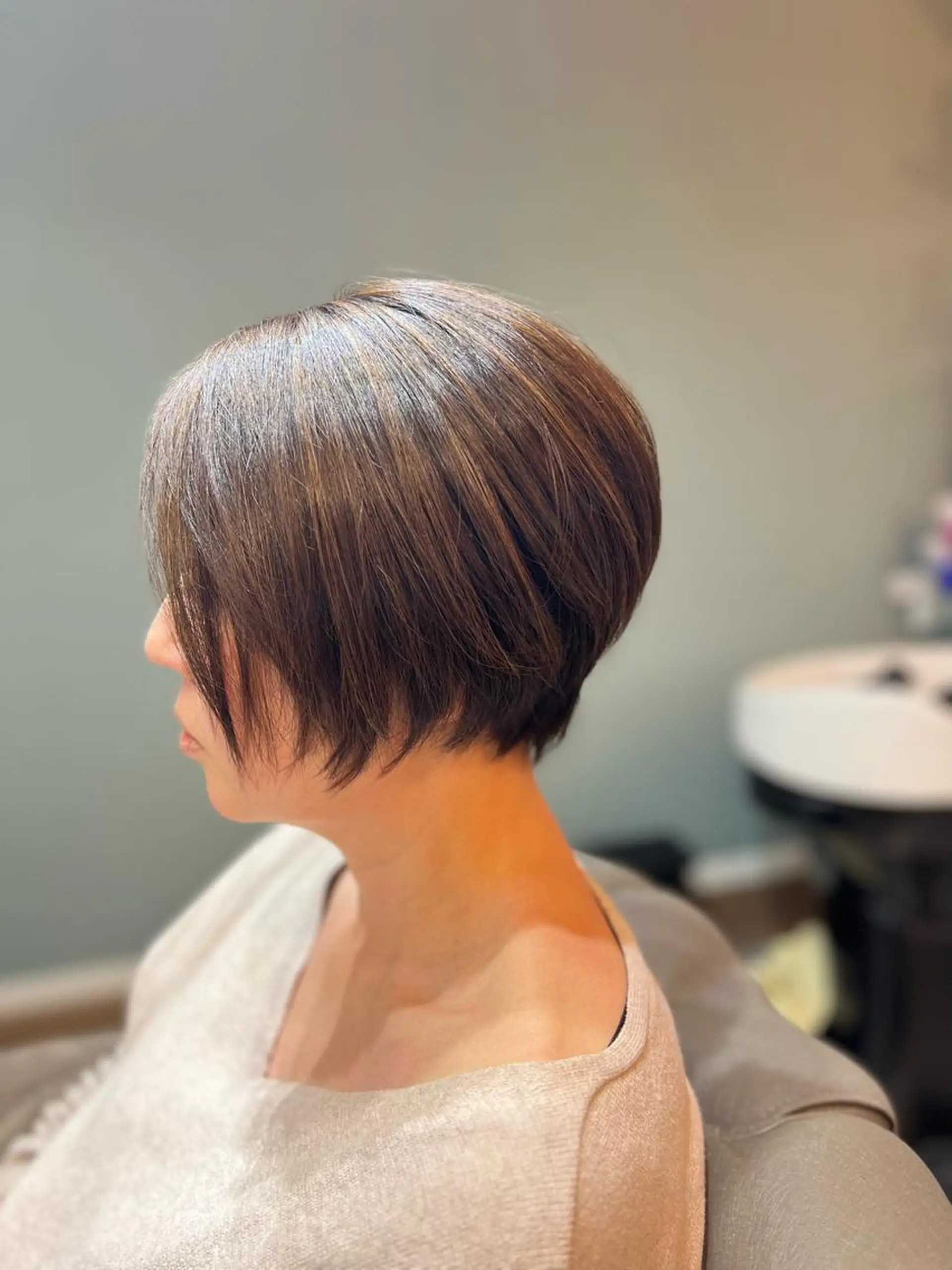 ショート ショートボブ ボブ ショートヘア カット フェムフィット導入 個室空間✨佐藤華成のヘアスタイル