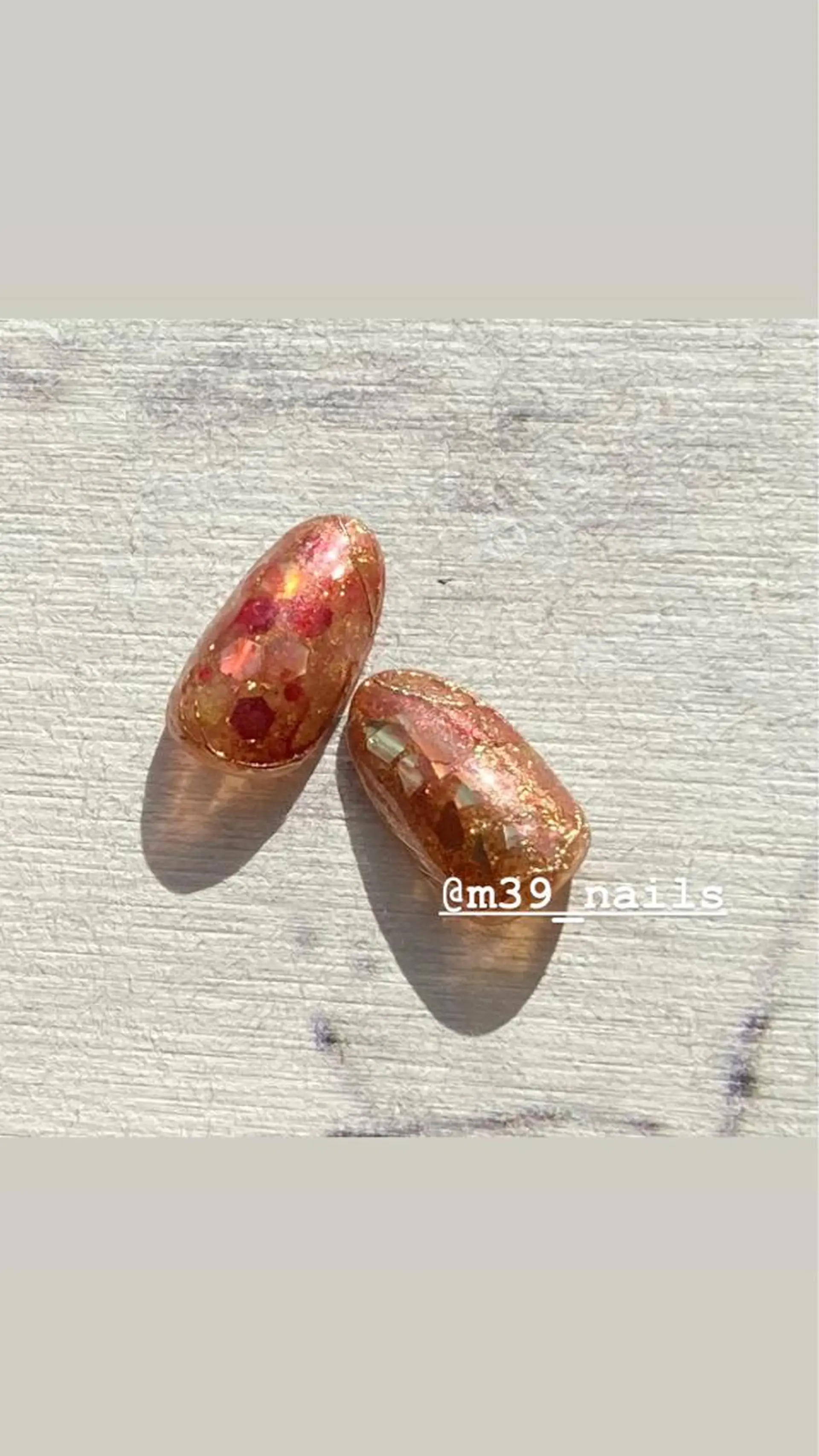 ネイル キラキラネイル ニュアンスネイル 冬ネイル クリスマス 39-nails EharaMikuのネイルデザイン
