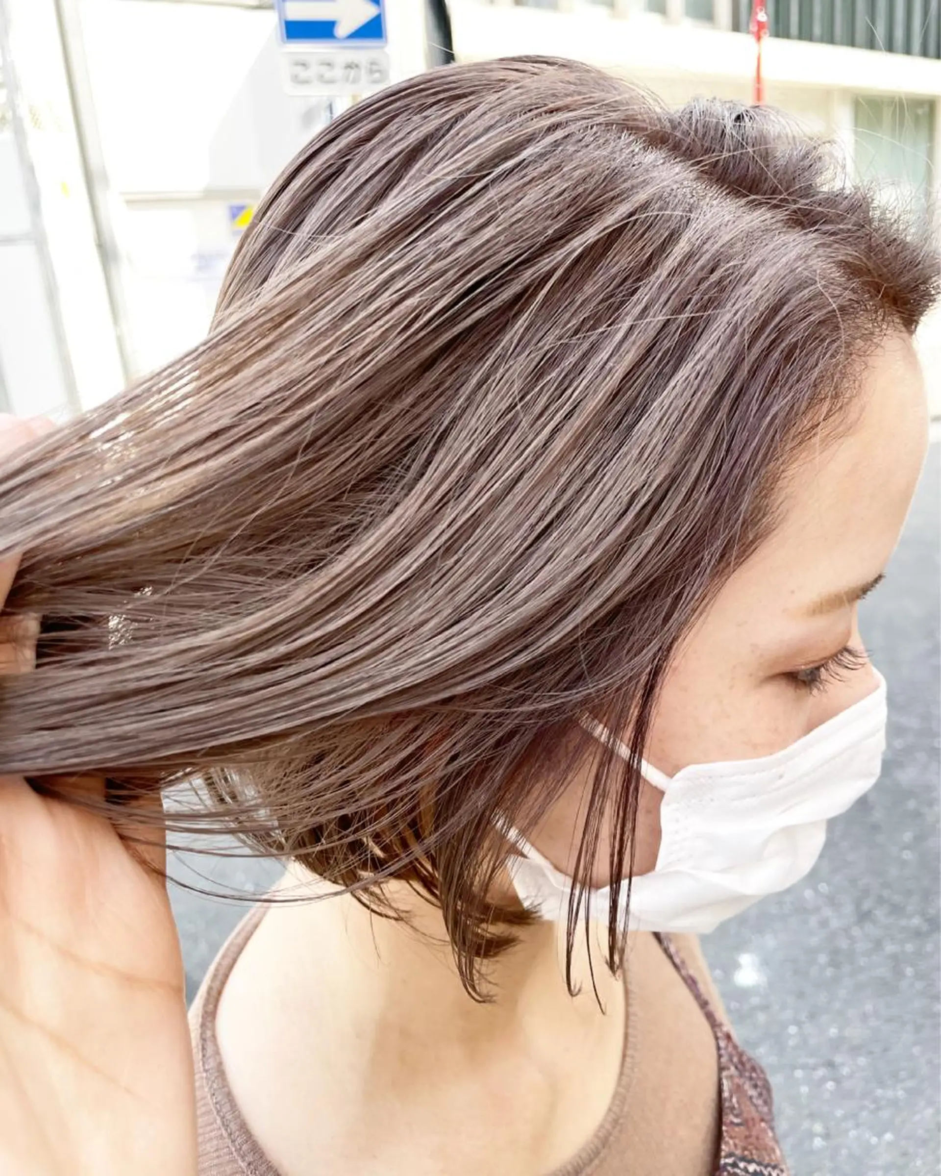 ショート カラー 👩🏻ボブ/ 髪質改善ダブルカラーのヘアスタイル