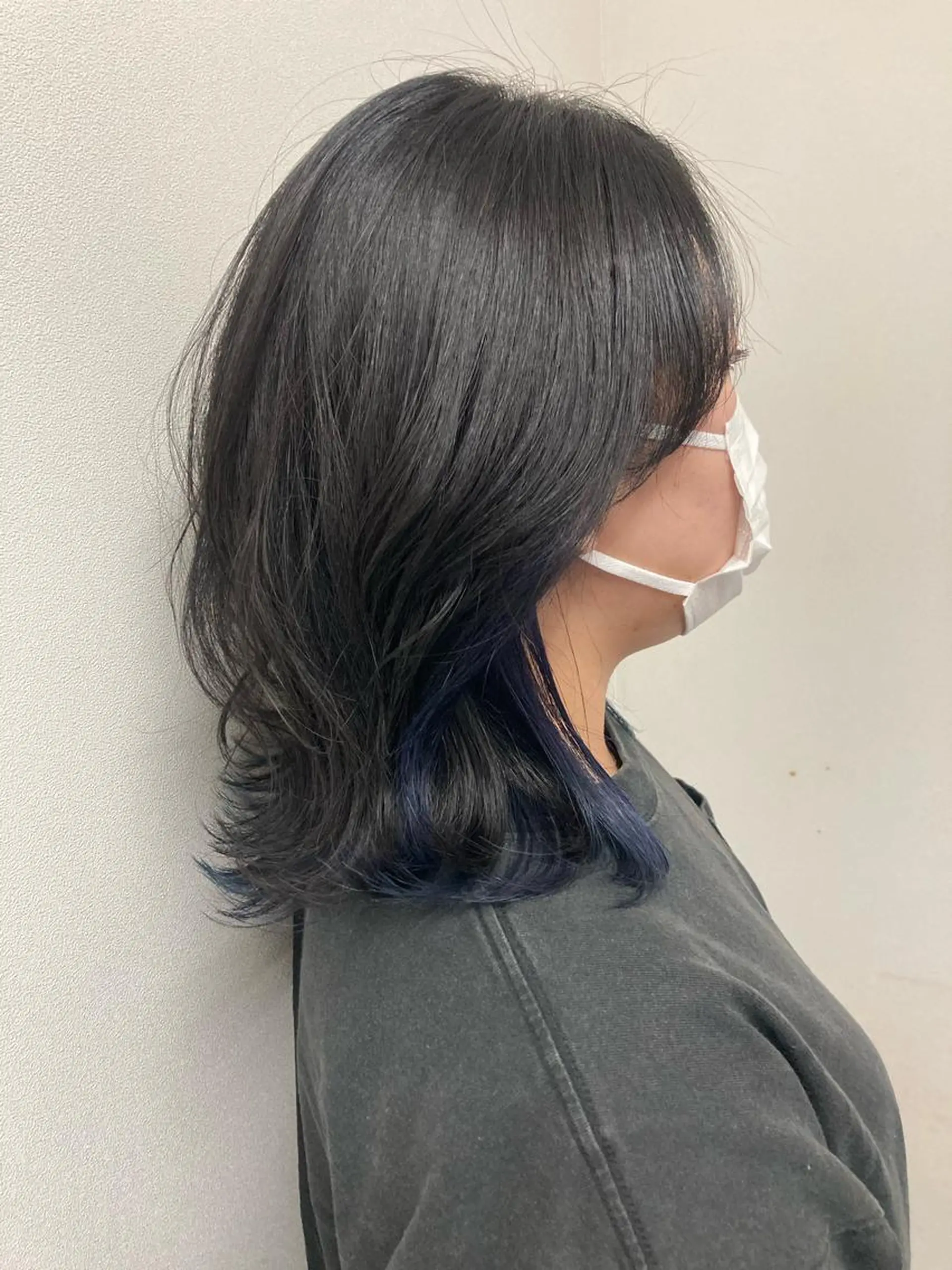 ミディアム ミストバング ヘアカラー 【ショートボブ🤎】 YU-KAのヘアスタイル