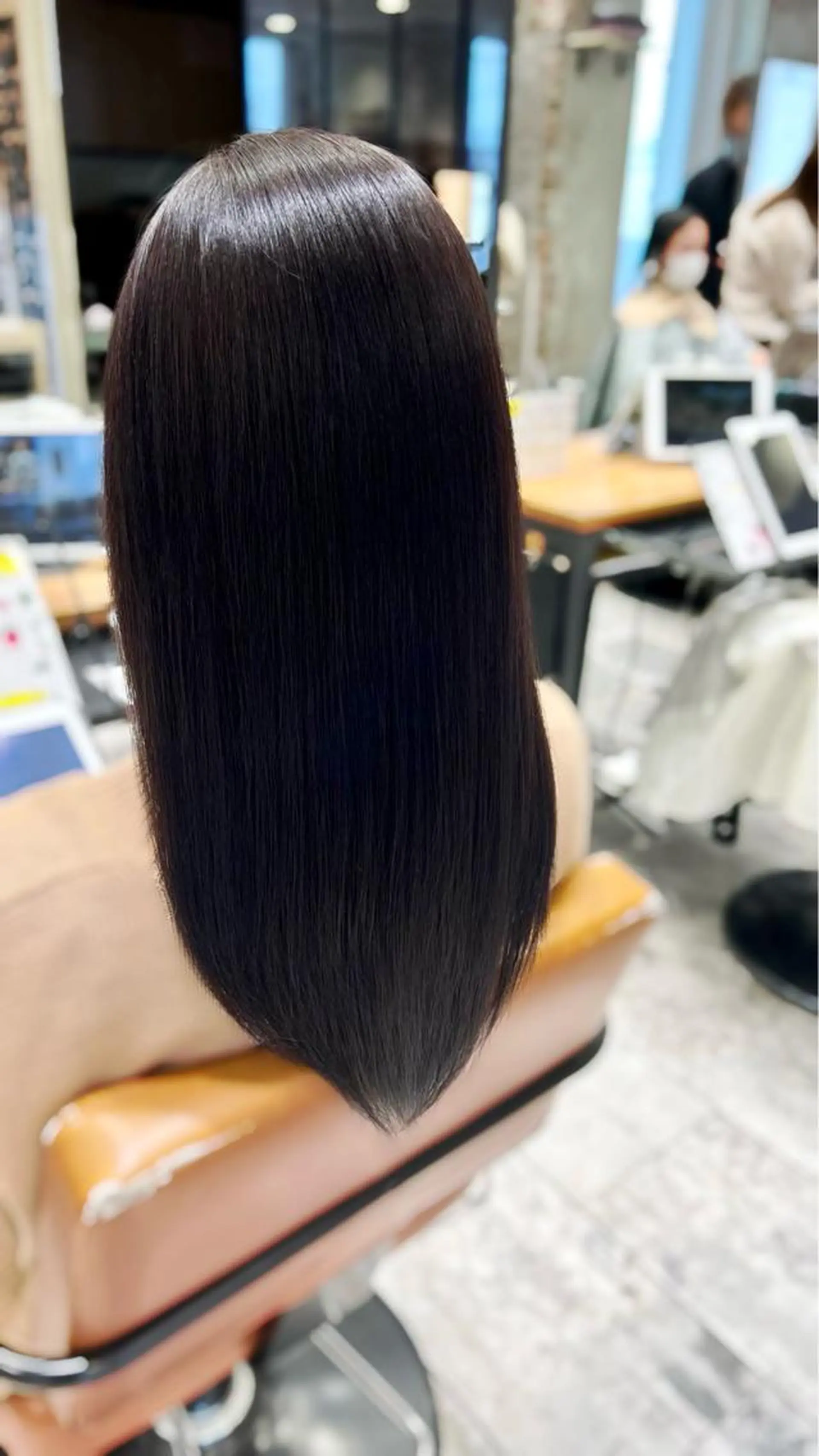 ロング カラー パーマ イルミナカラー 髪質改善 韓国風ヘア 縮毛矯正 トリートメント 美髪ヘッドスパ🫧 西山紗奈江💆‍♀️のヘアスタイル