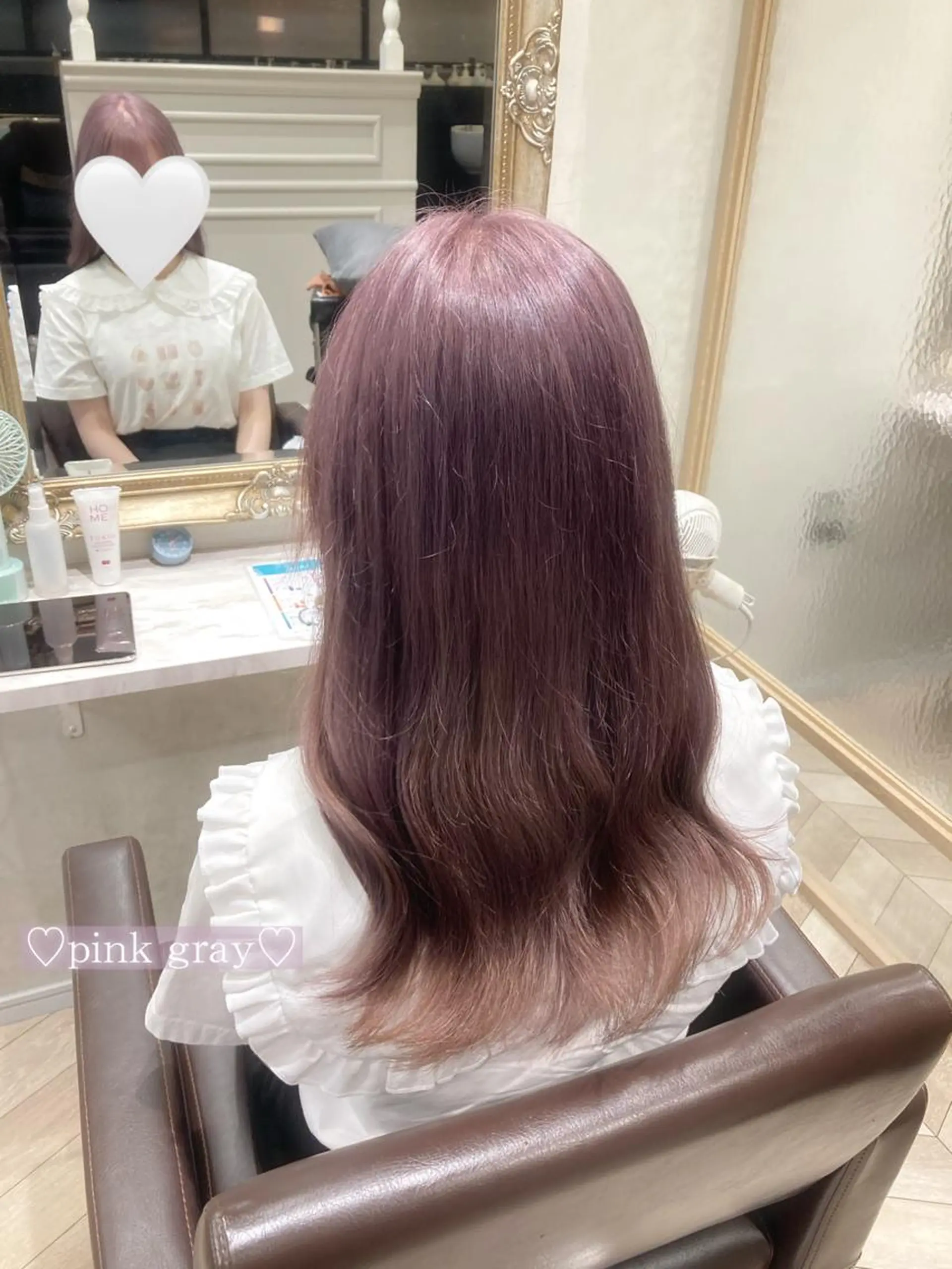 セミロング カラー ブリーチ 菅村 緋莉🎀ガーリーヘアのヘアスタイル