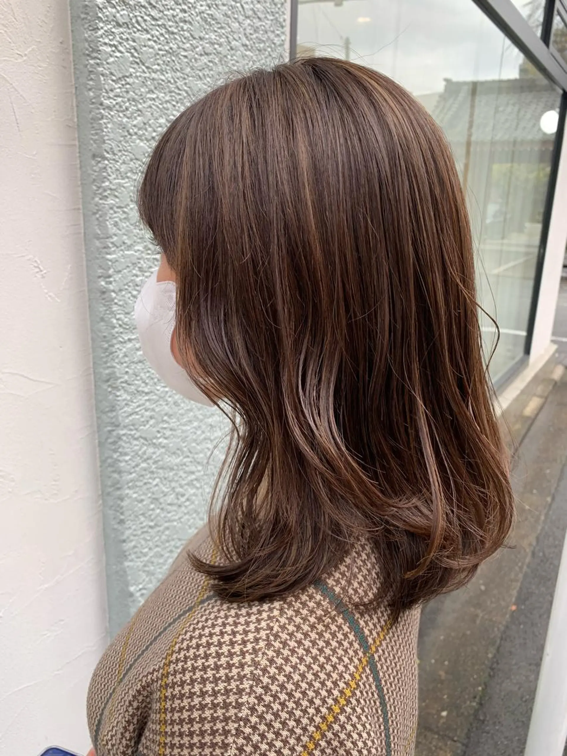 セミロング カラー カット ヘアカラー ボブ/美髪矯正 /佐藤　奈巳のヘアスタイル