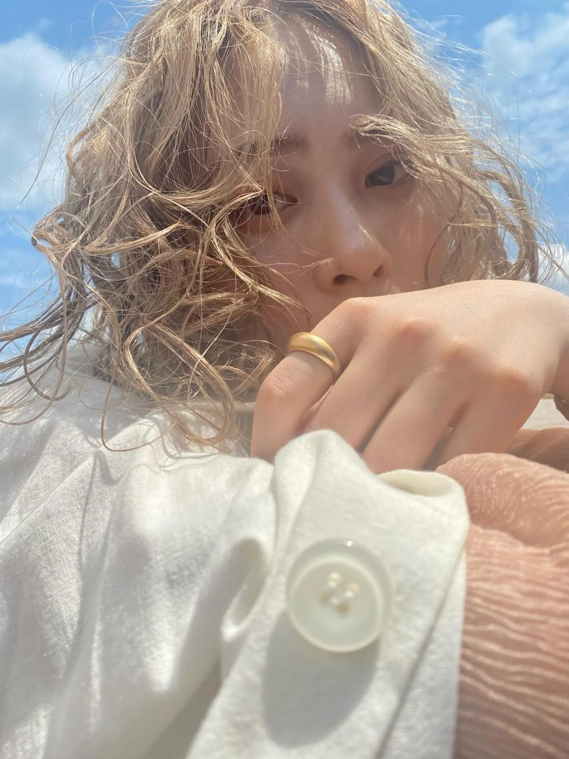 ミディアム 吉田 翔太のヘアスタイル