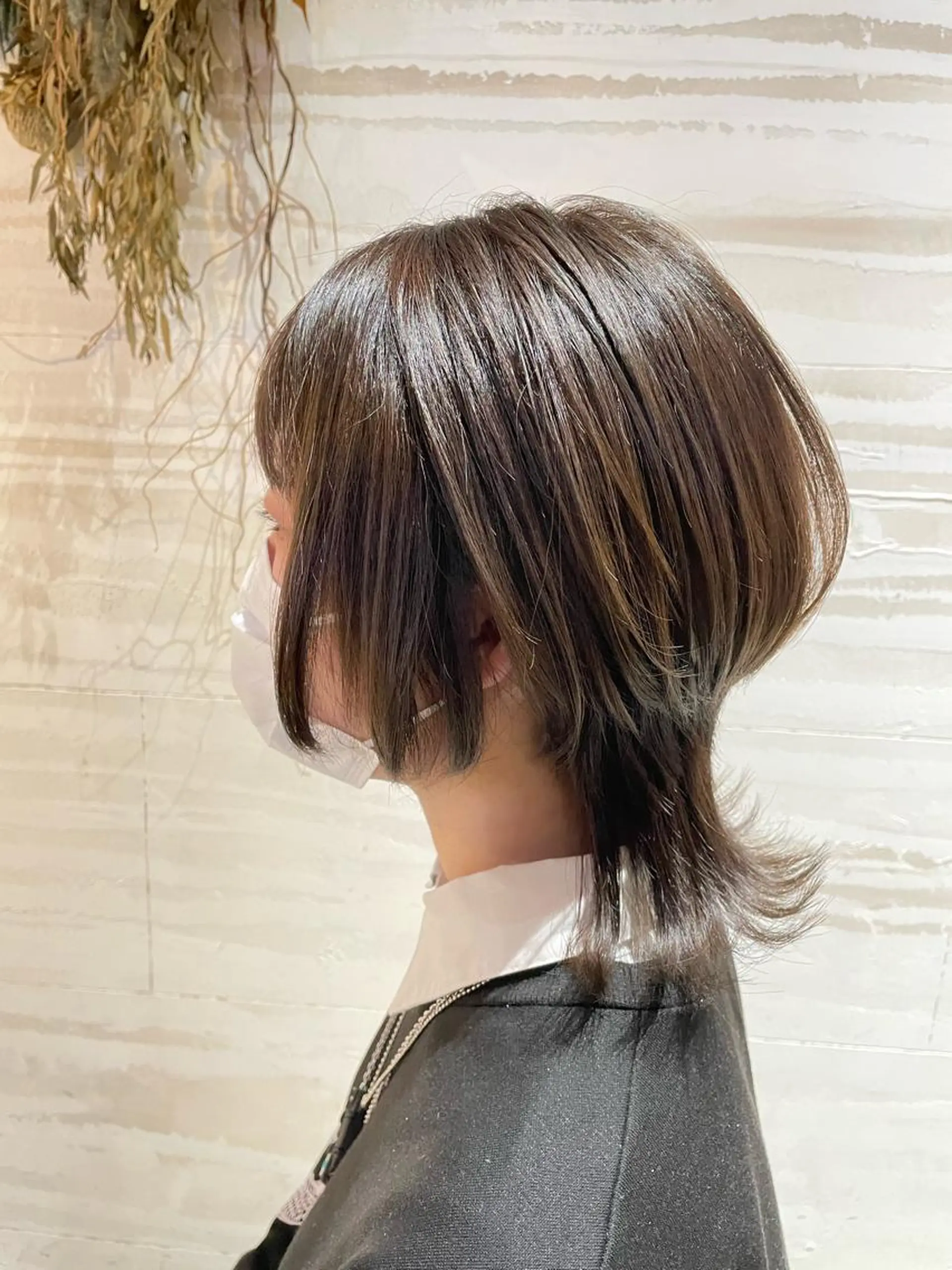 ショート カラー パーマ ヘアアレンジ メンズ キッズ メンズウルフカット ボブ 外ハネヘア ウルフカット カット Hiro ヒロのヘアスタイル