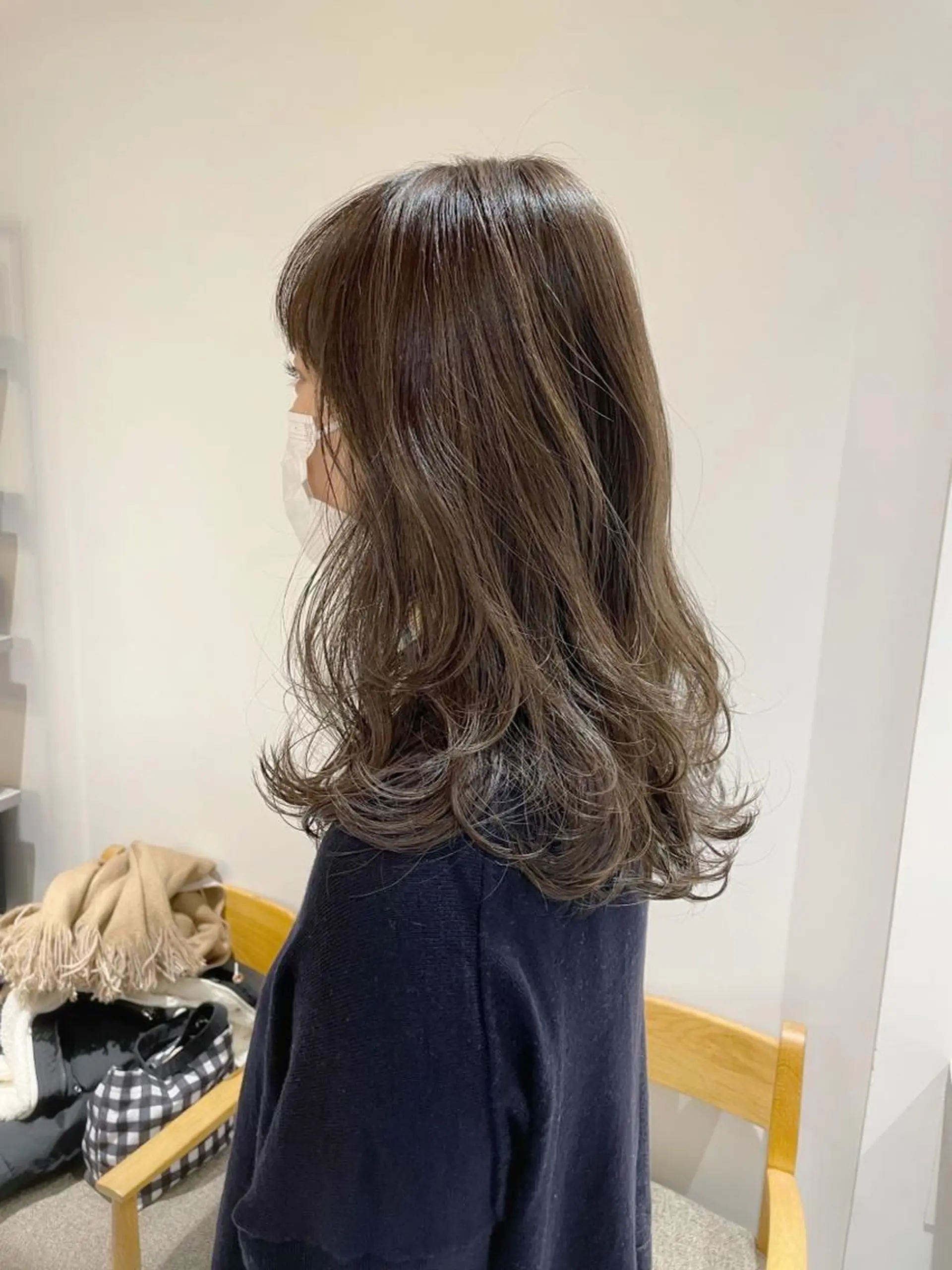 ロング レイヤーカット ロング カット ヘアカラー パーマ ナチュラルヘア/ 似合わせ/三宅 昌太のヘアスタイル