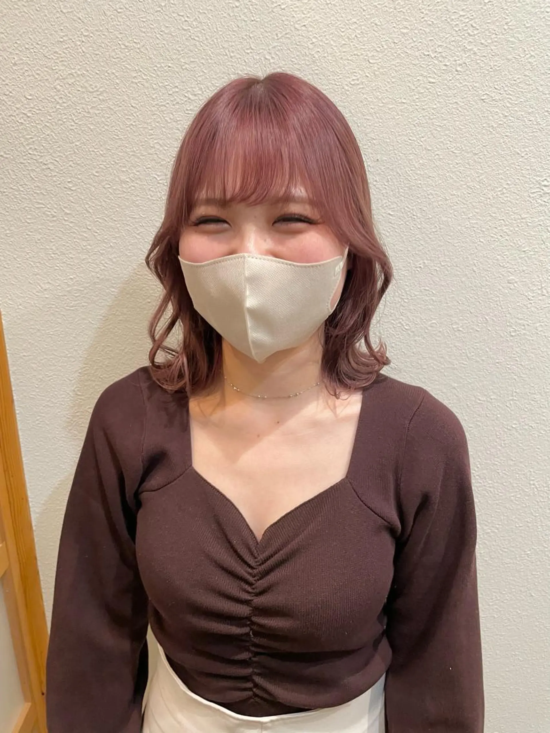 ミディアム カラー ヒナゴ トヨカズのヘアスタイル