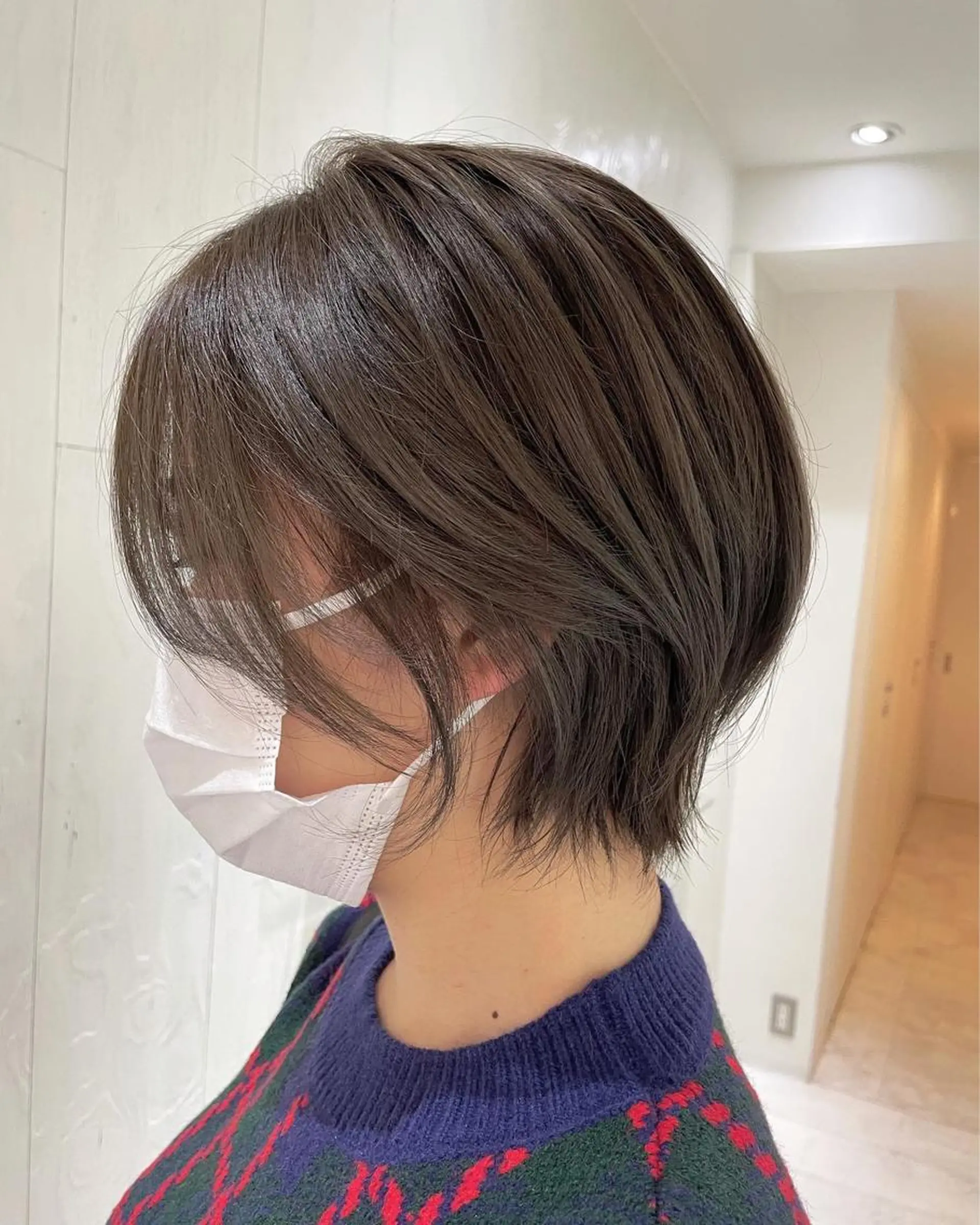 ショート カラー アッシュ 透明感カラー 外国人風カラー 髪質改善 レイヤーカット カット ヘアカラー トリートメント 河合秀明/ショート /ボブ/レイヤーのヘアスタイル